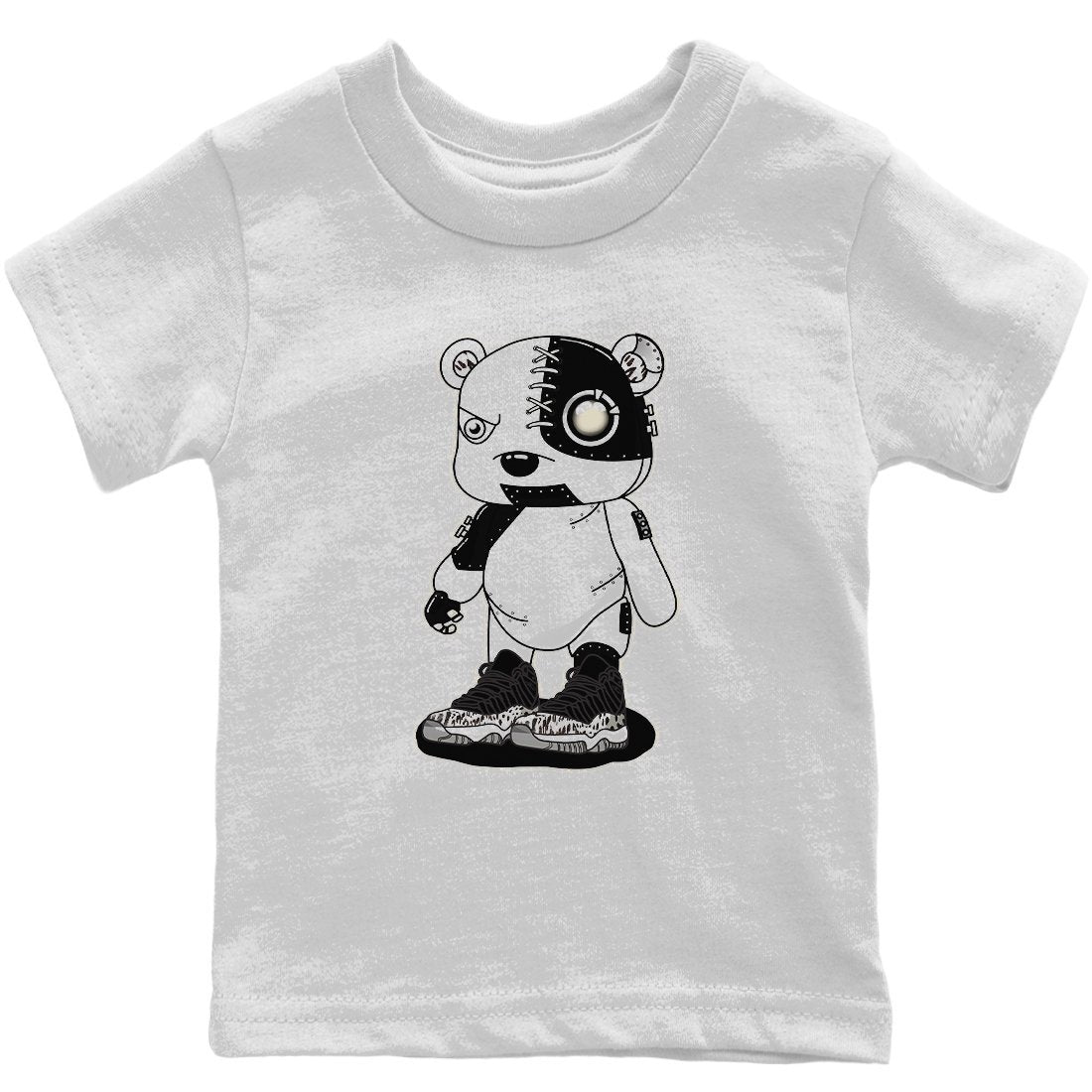Cyborg Bear Kids Tops - Air Jordan 11 Animal Instinct
