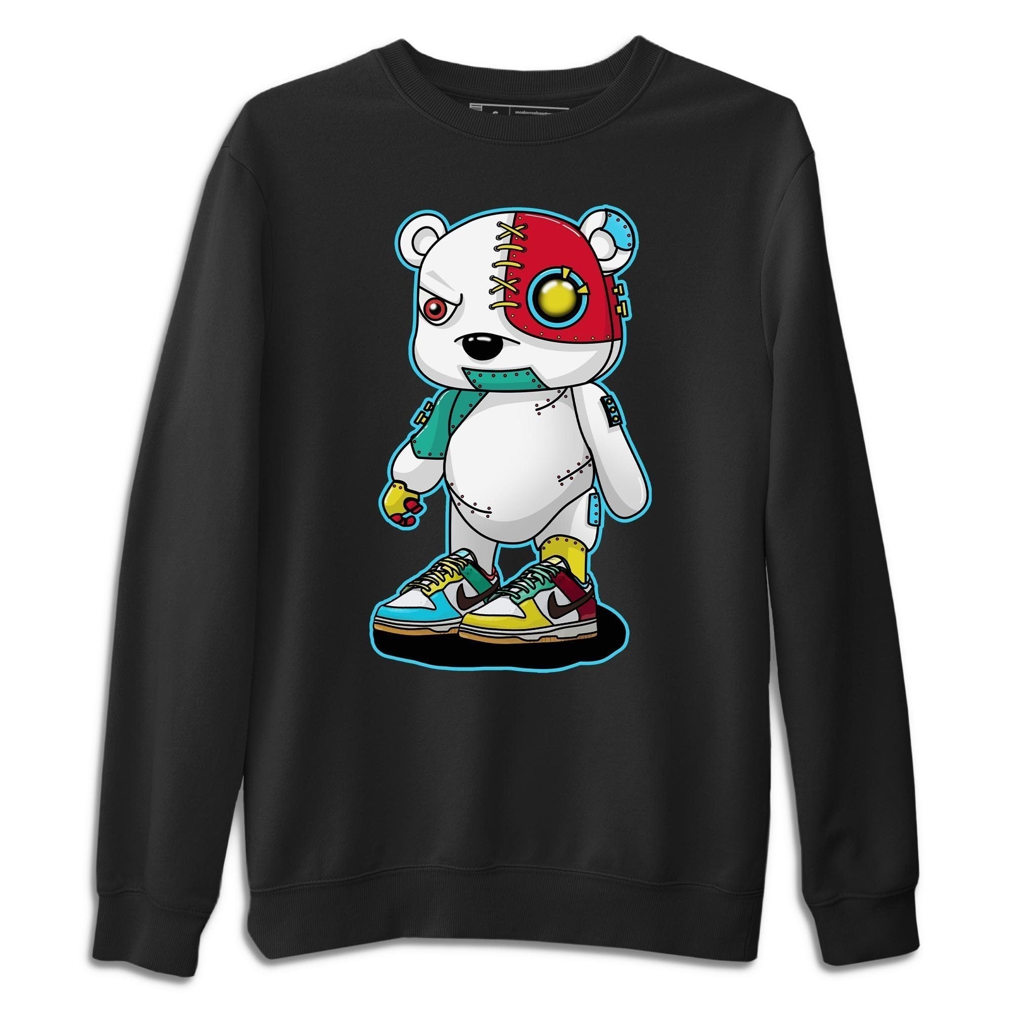 Cyborg Bear Unisex Tops - Dunk Free 99 White