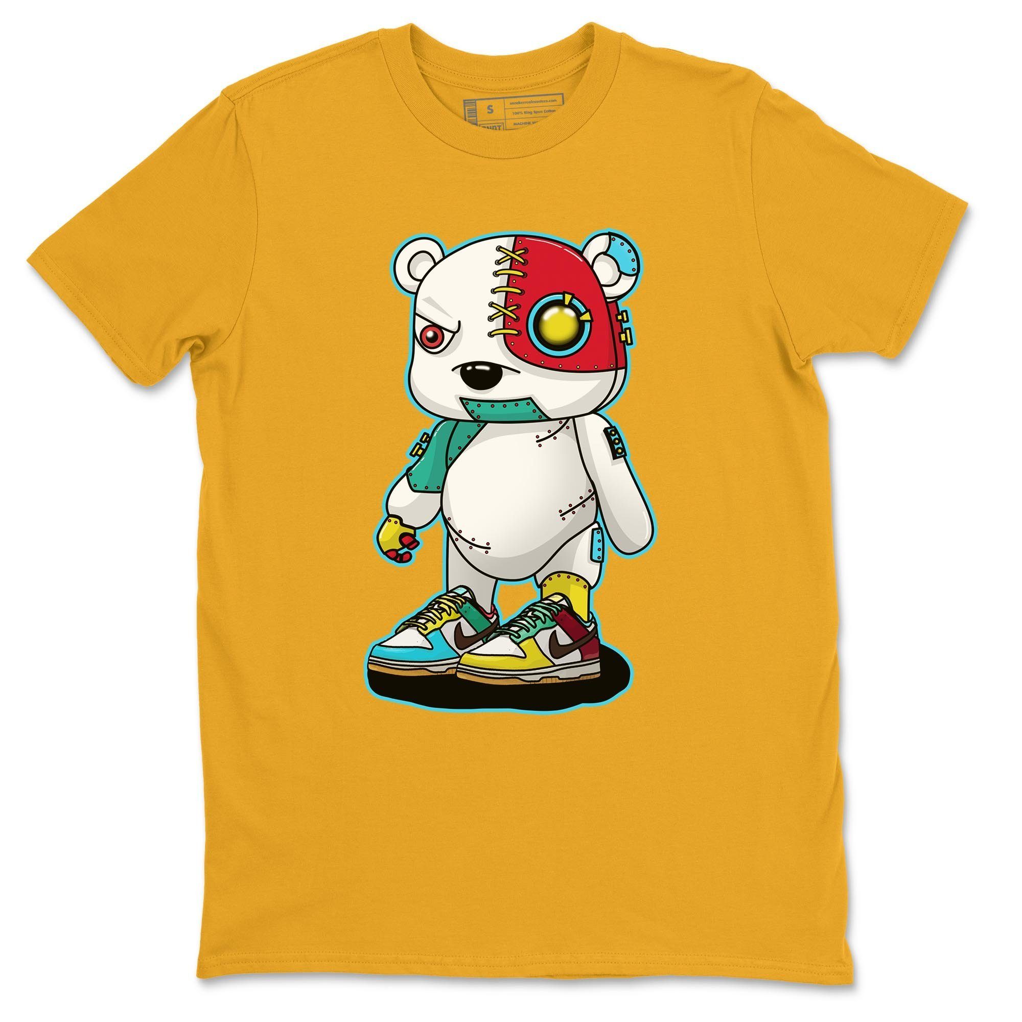 Cyborg Bear Unisex Tops - Dunk Free 99 White