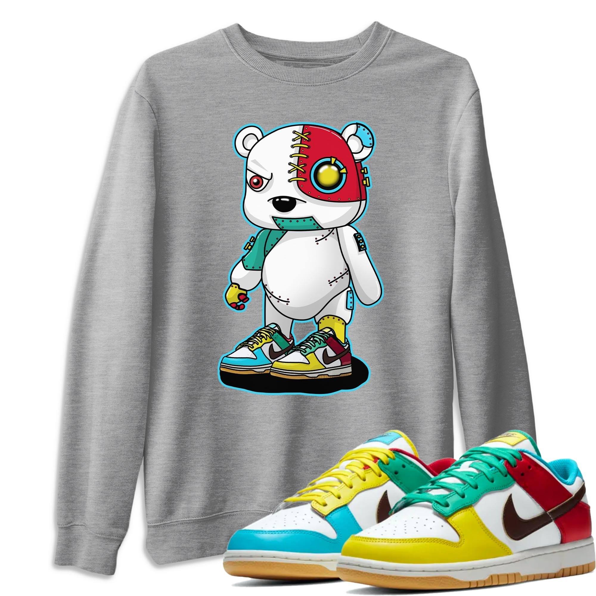 Cyborg Bear Unisex Tops - Dunk Free 99 White