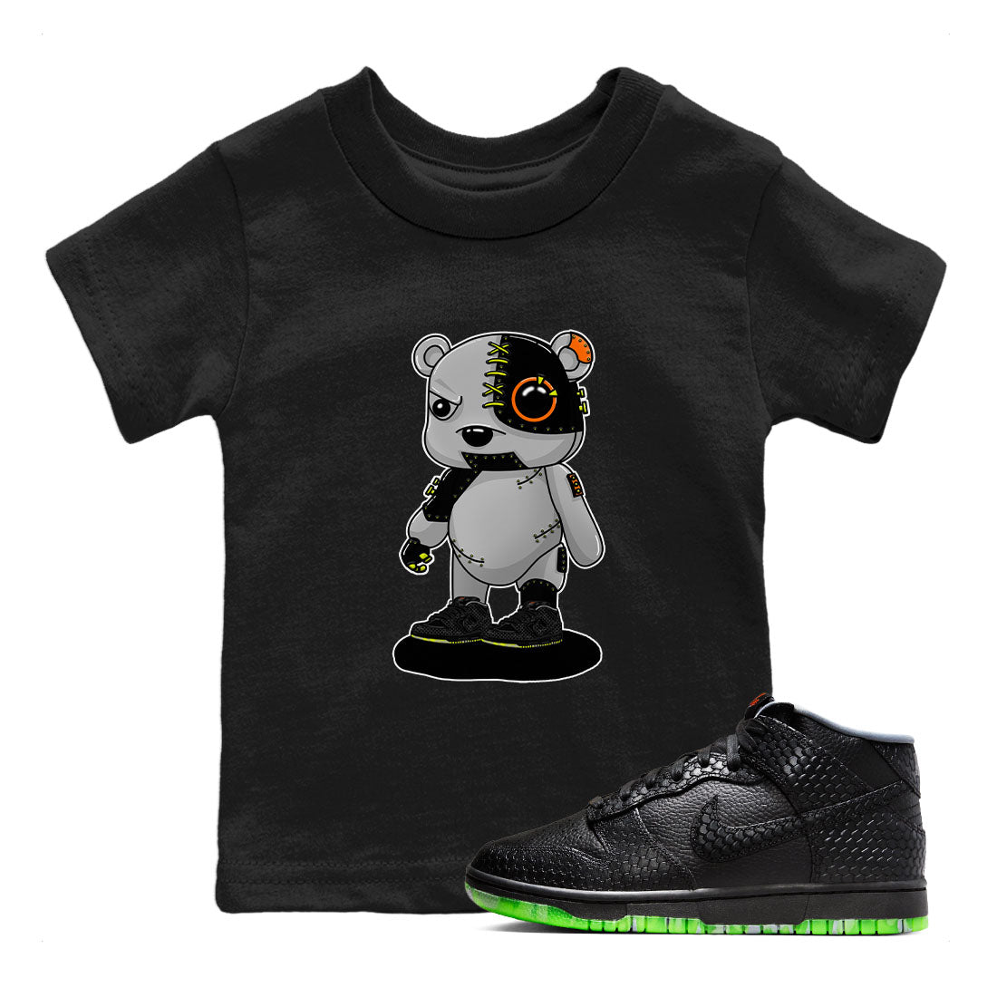 Cyborg Bear snkmatch Tee Kids - Dunk Halloween