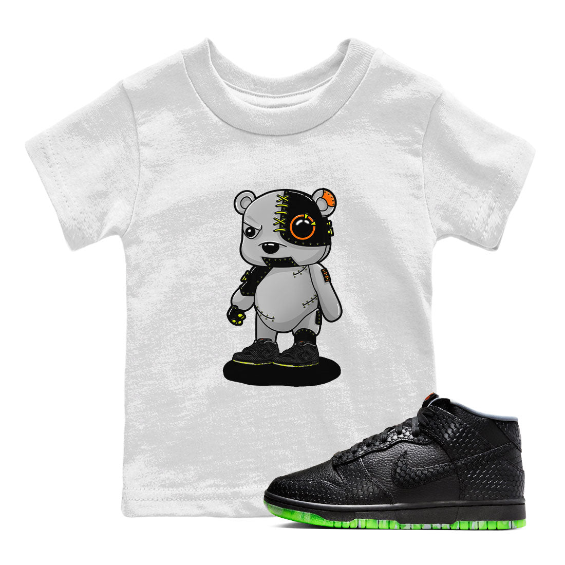 Cyborg Bear snkmatch Tee Kids - Dunk Halloween