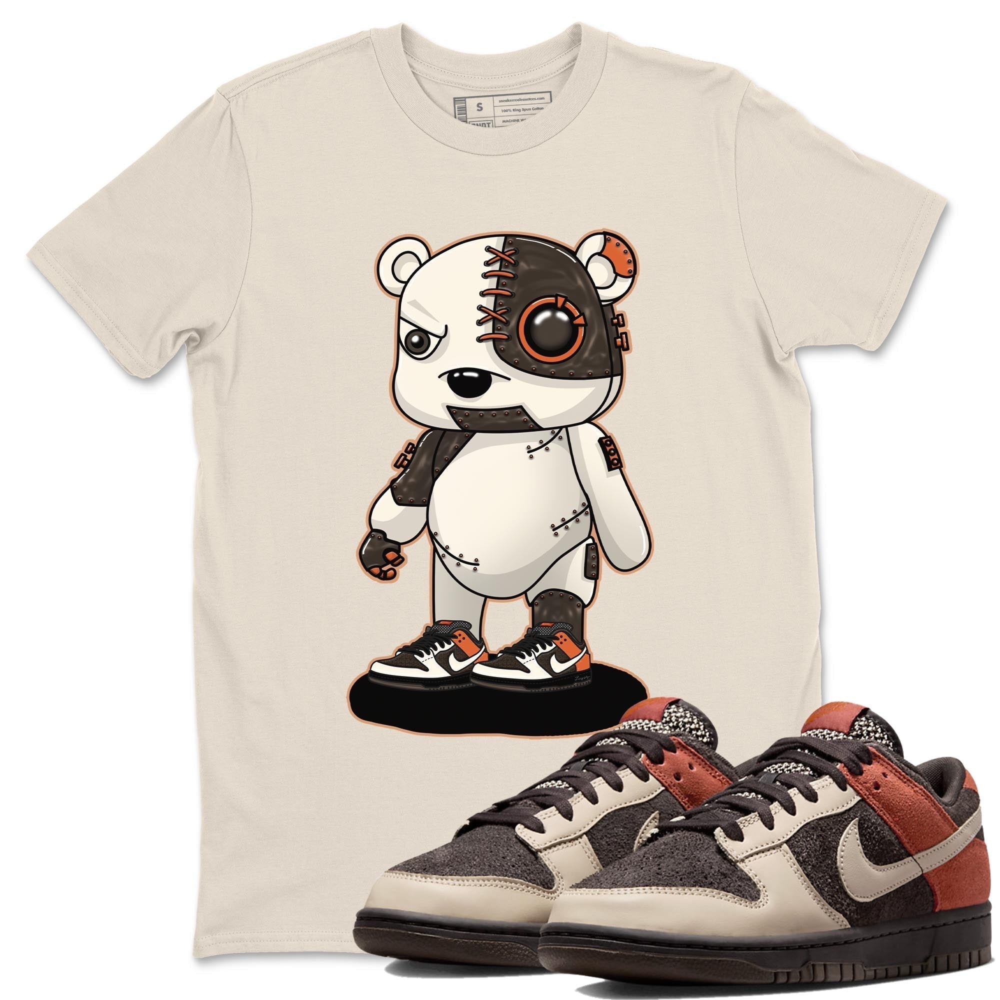 Cyborg Bear snkmatch Tee - Dunk Red Panda