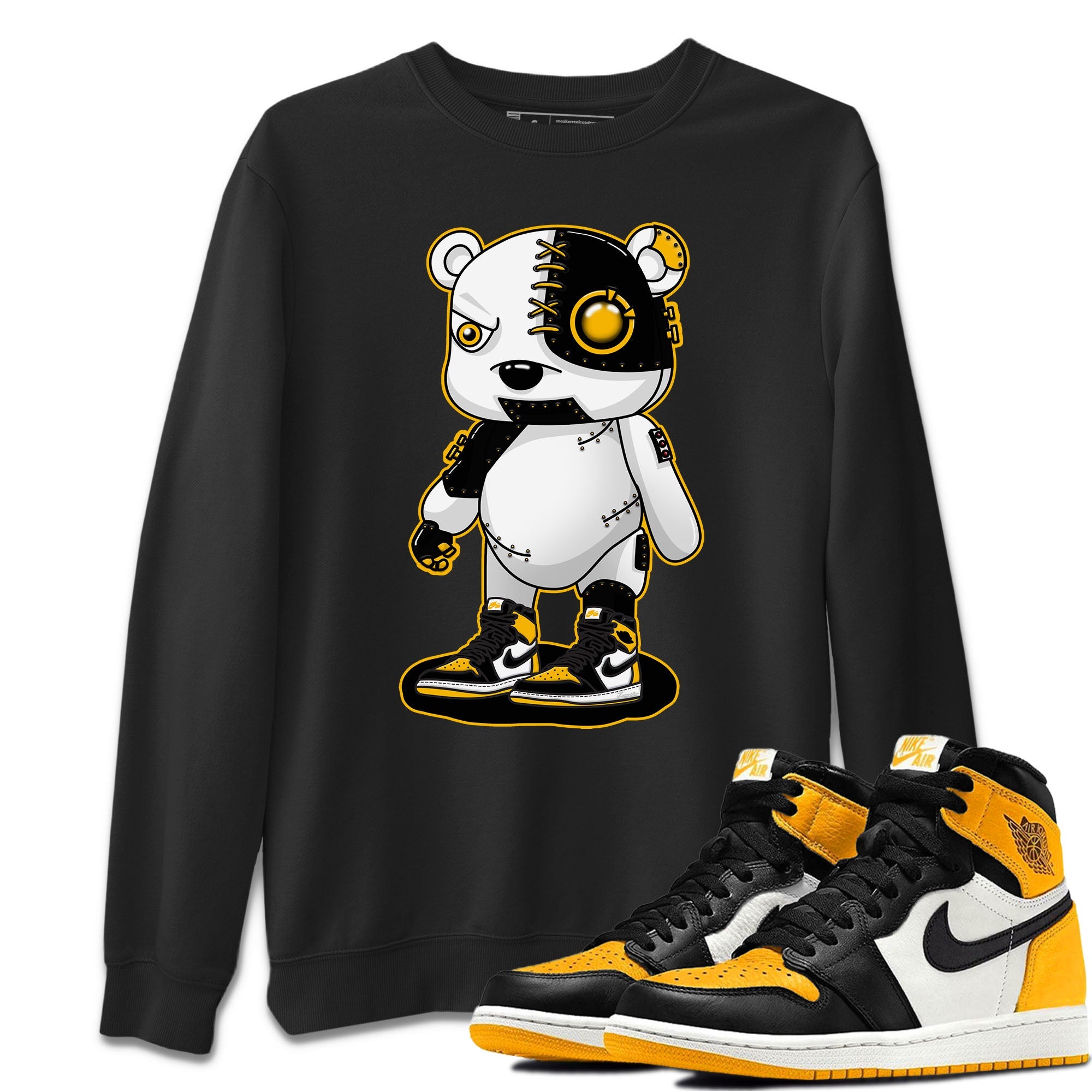 Cyborg Bear Unisex Tops - Air Jordan 1 Taxi