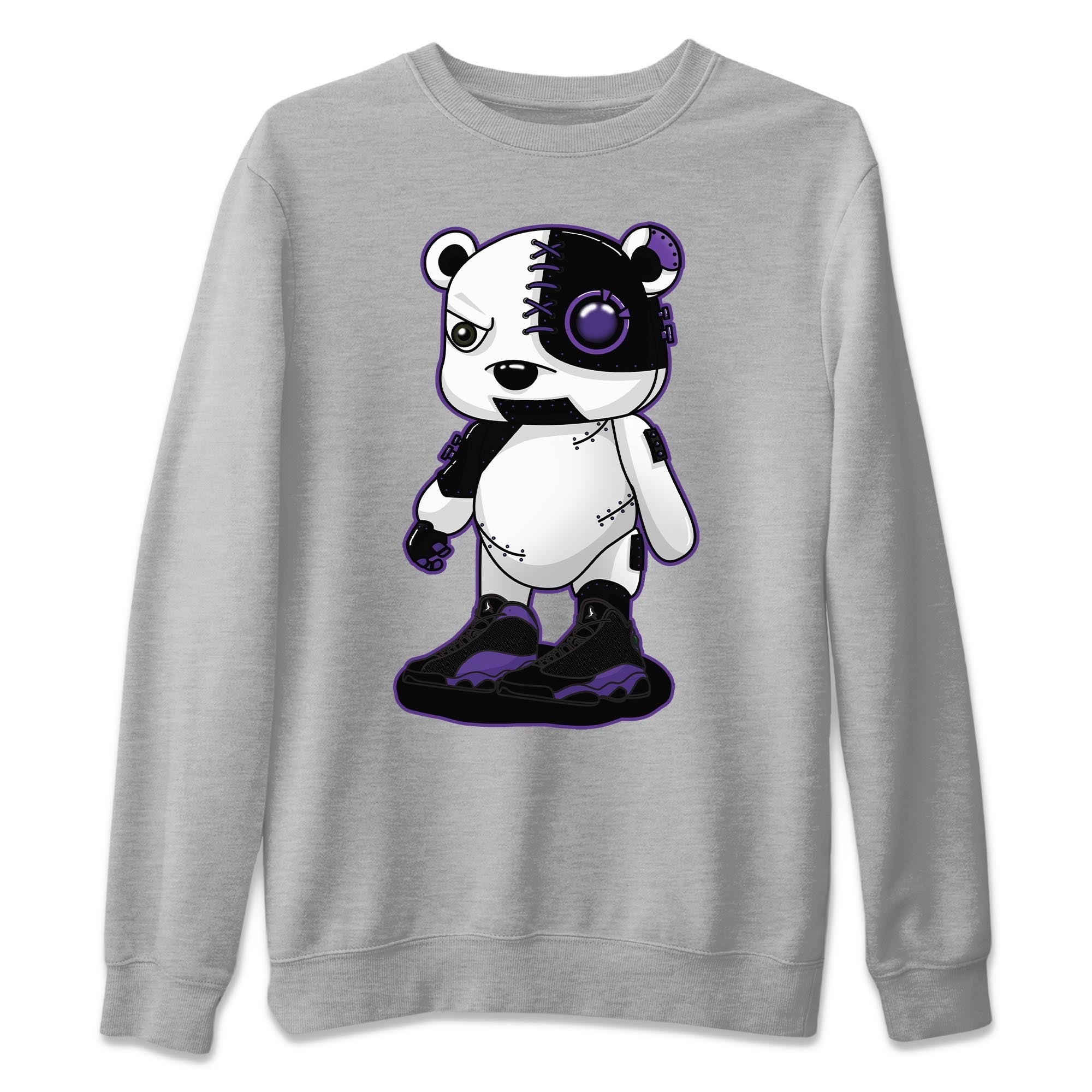 Cyborg Bear Unisex Tops - Air Jordan 13 Court Purple