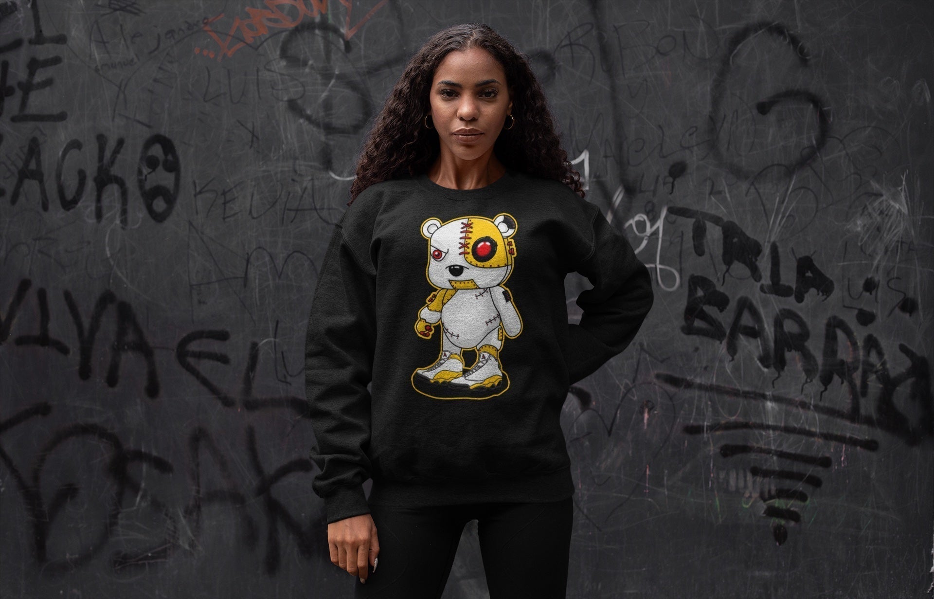 Cyborg Bear Unisex Tops - Air Jordan 13 Del Sol