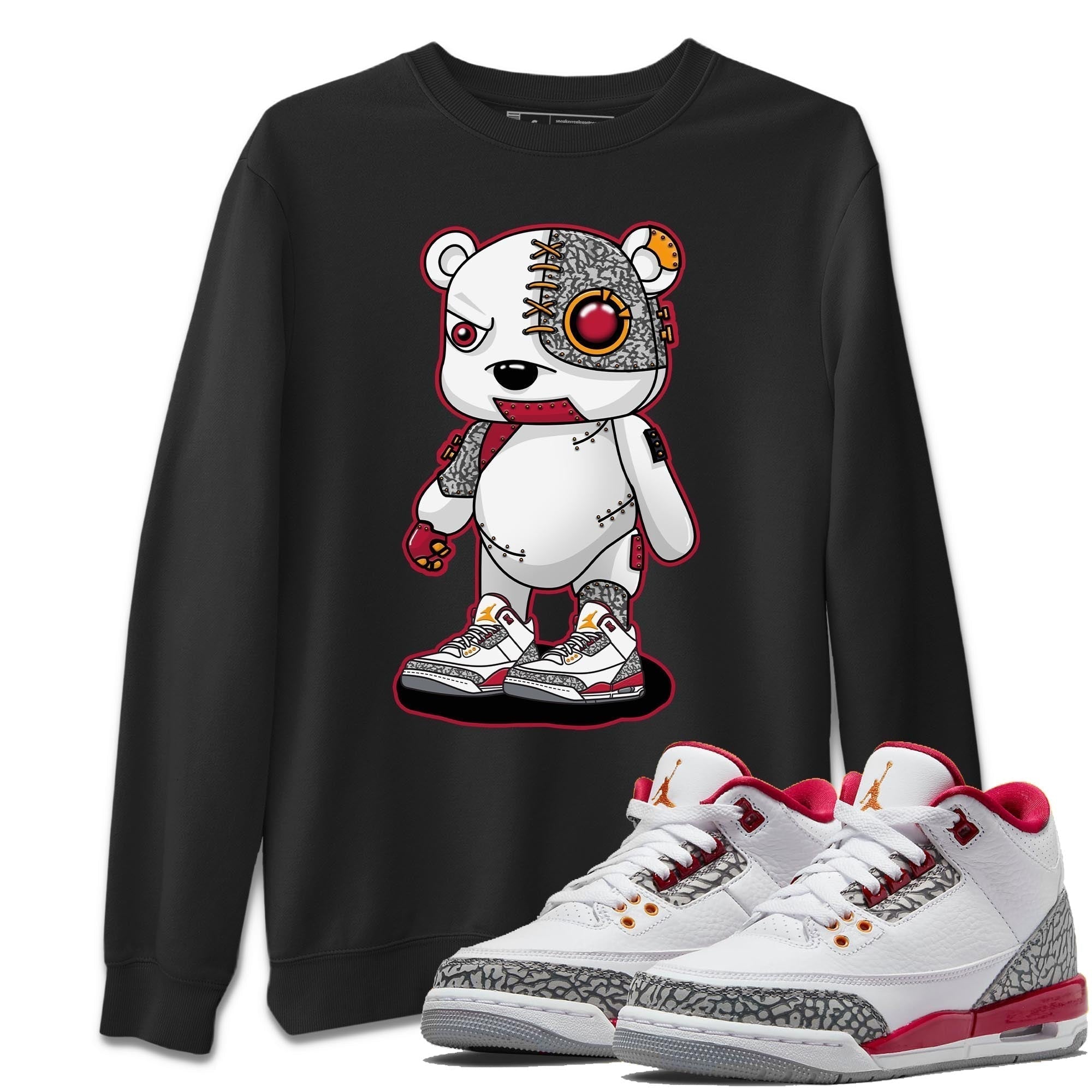 Cyborg Bear Unisex Tops - Air Jordan 3 Cardinal
