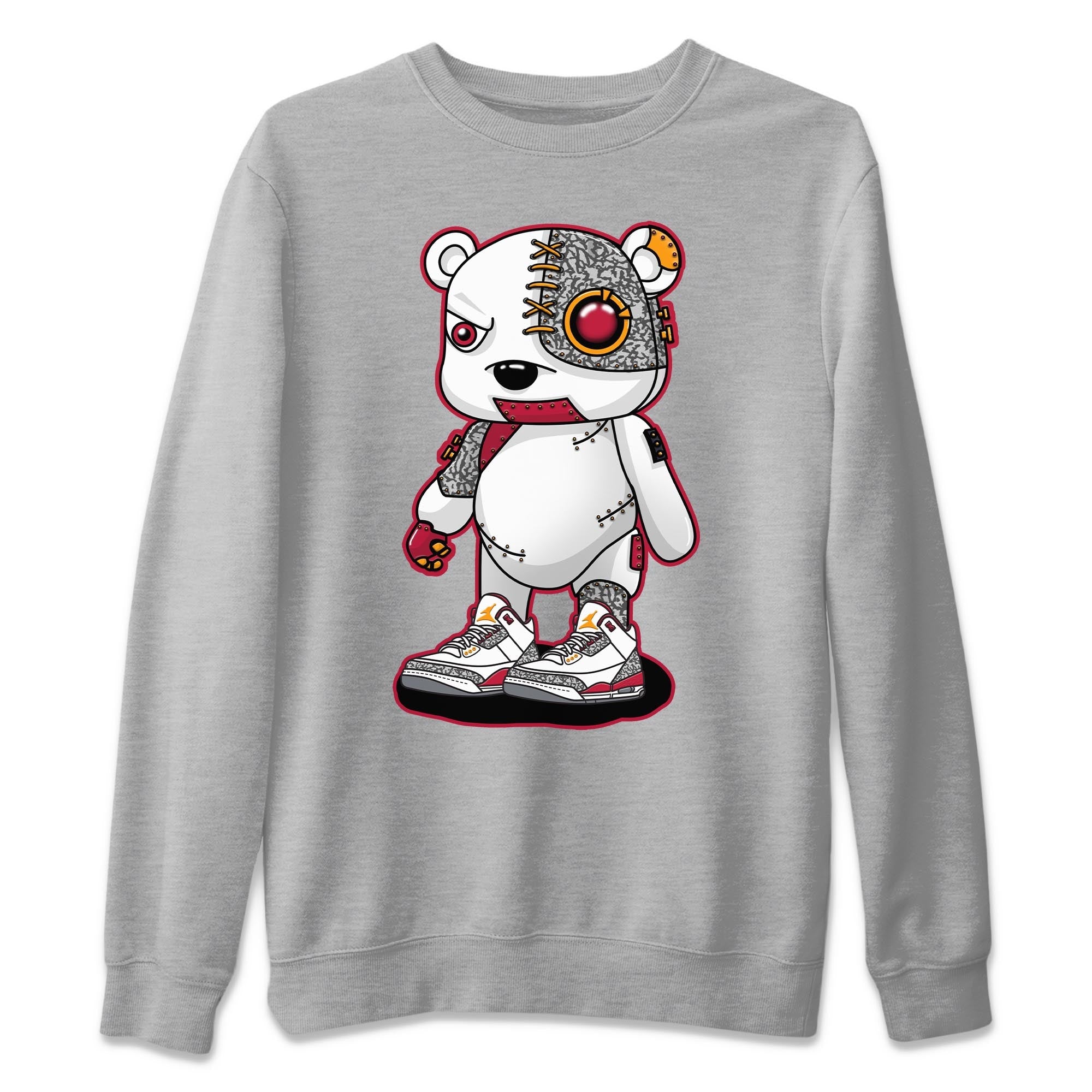 Cyborg Bear Unisex Tops - Air Jordan 3 Cardinal
