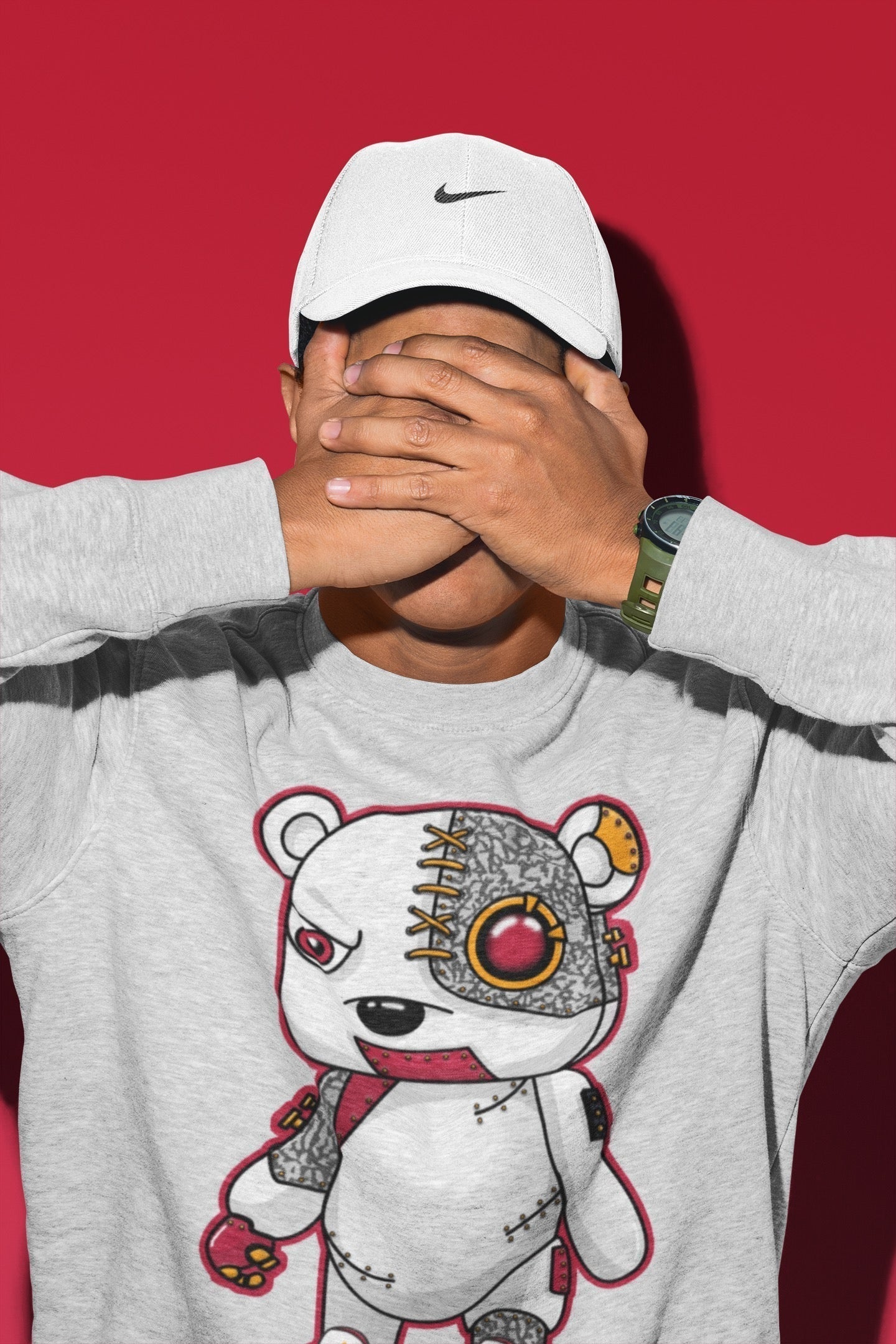 Cyborg Bear Unisex Tops - Air Jordan 3 Cardinal