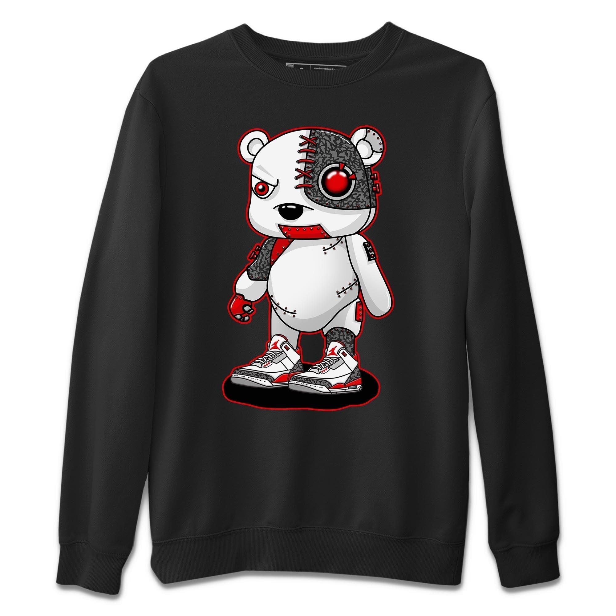 Cyborg Bear Unisex Tops - Air Jordan 3 Fire Red