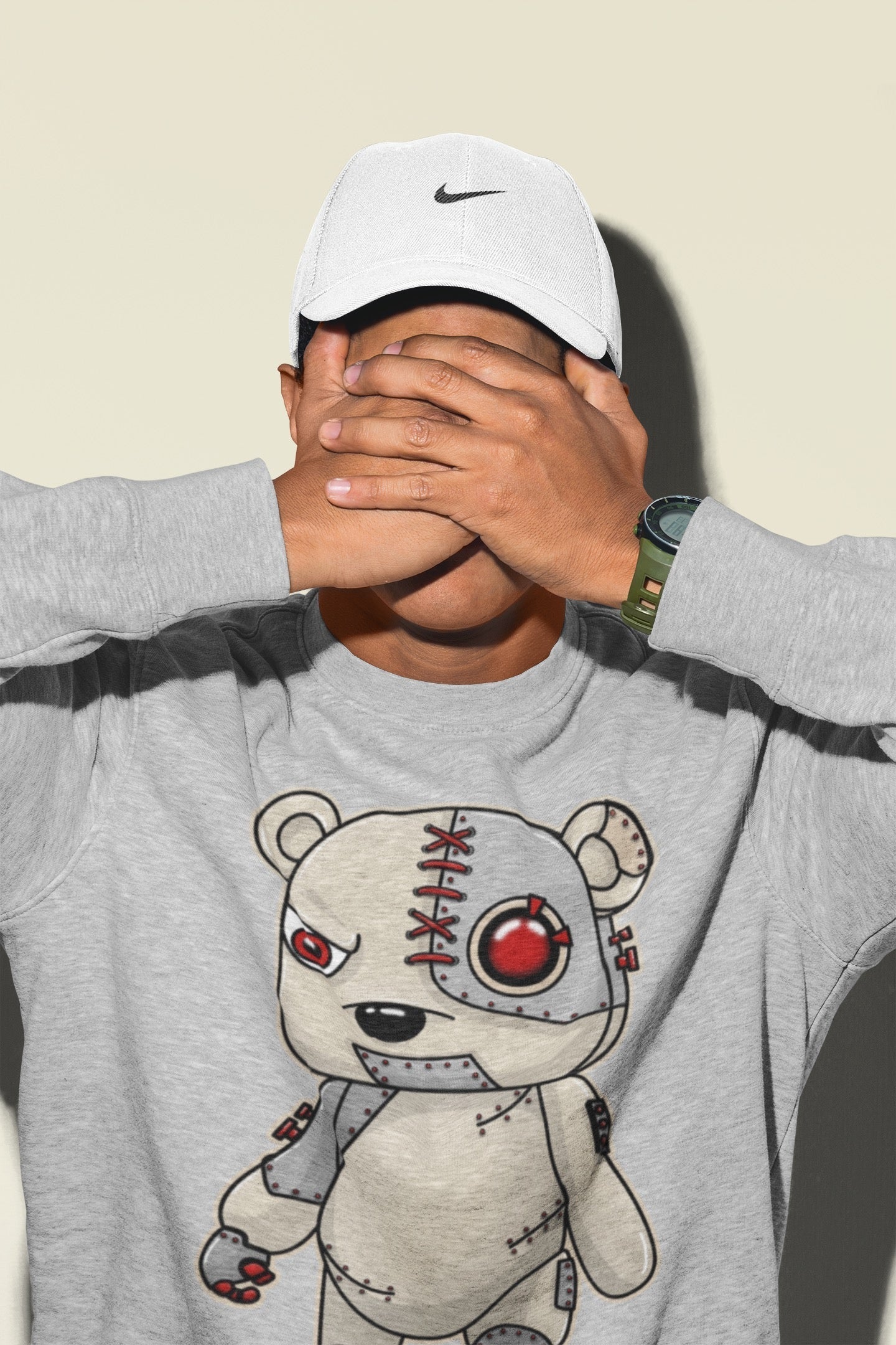 Cyborg Bear Unisex Tops - Air Jordan 3 Muslin
