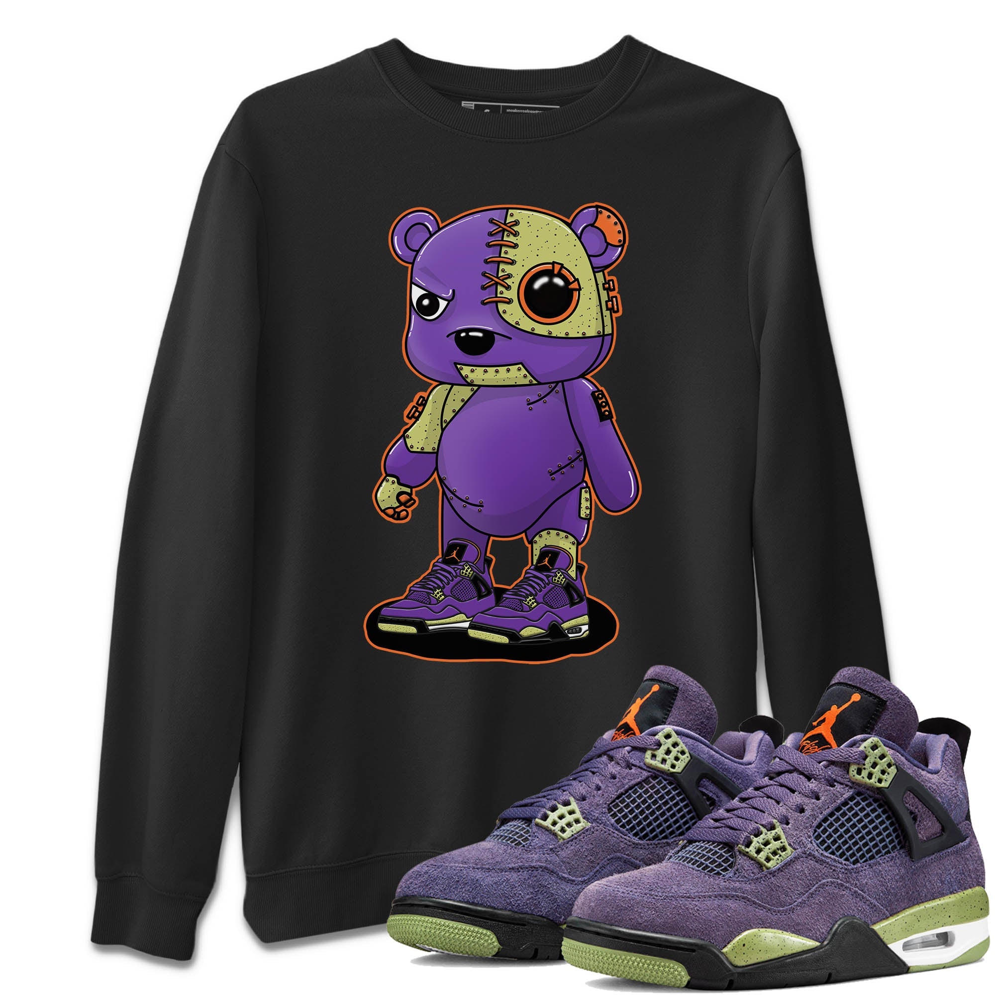 Cyborg Bear Unisex Tops - Air Jordan 4 Canyon Purple