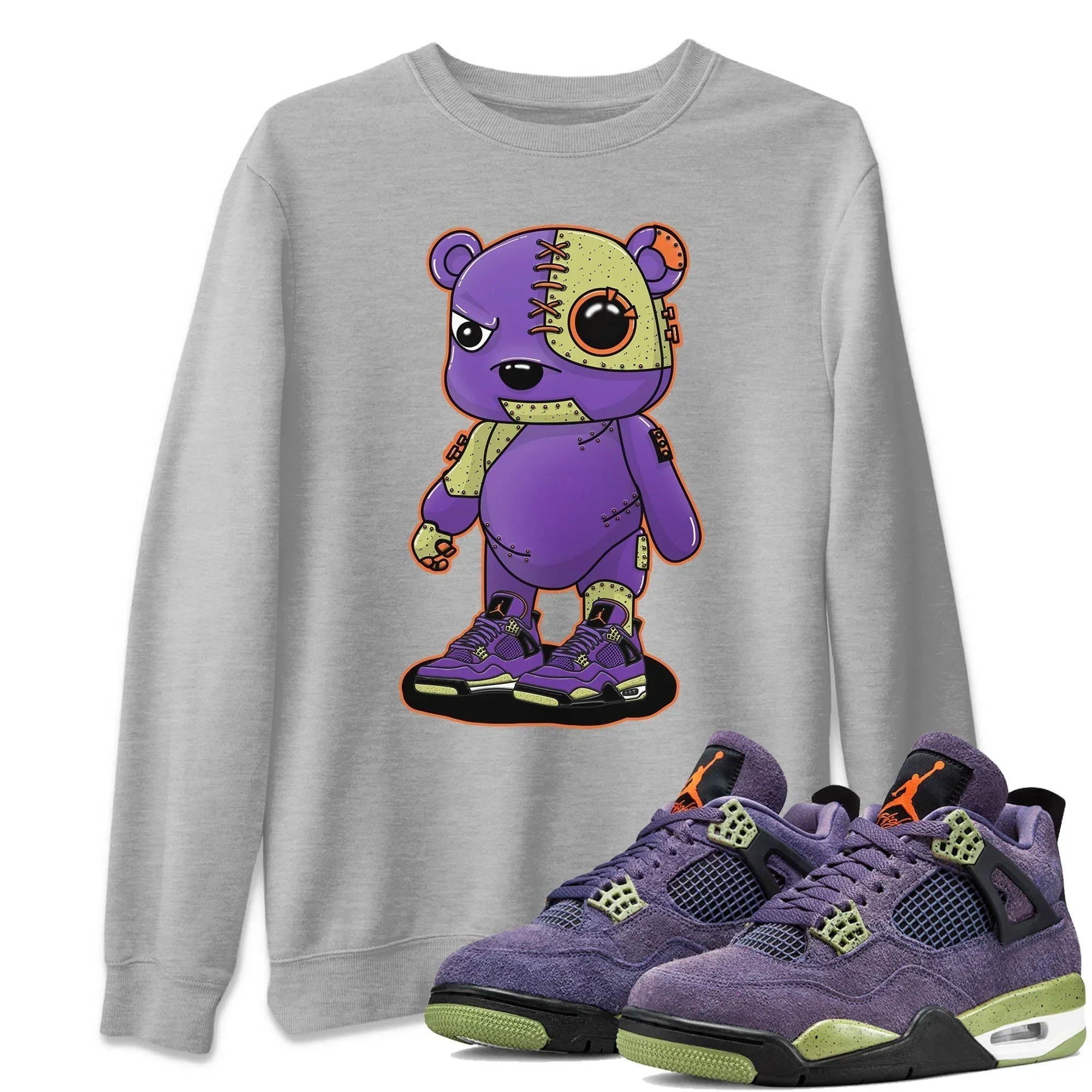 Cyborg Bear Unisex Tops - Air Jordan 4 Canyon Purple