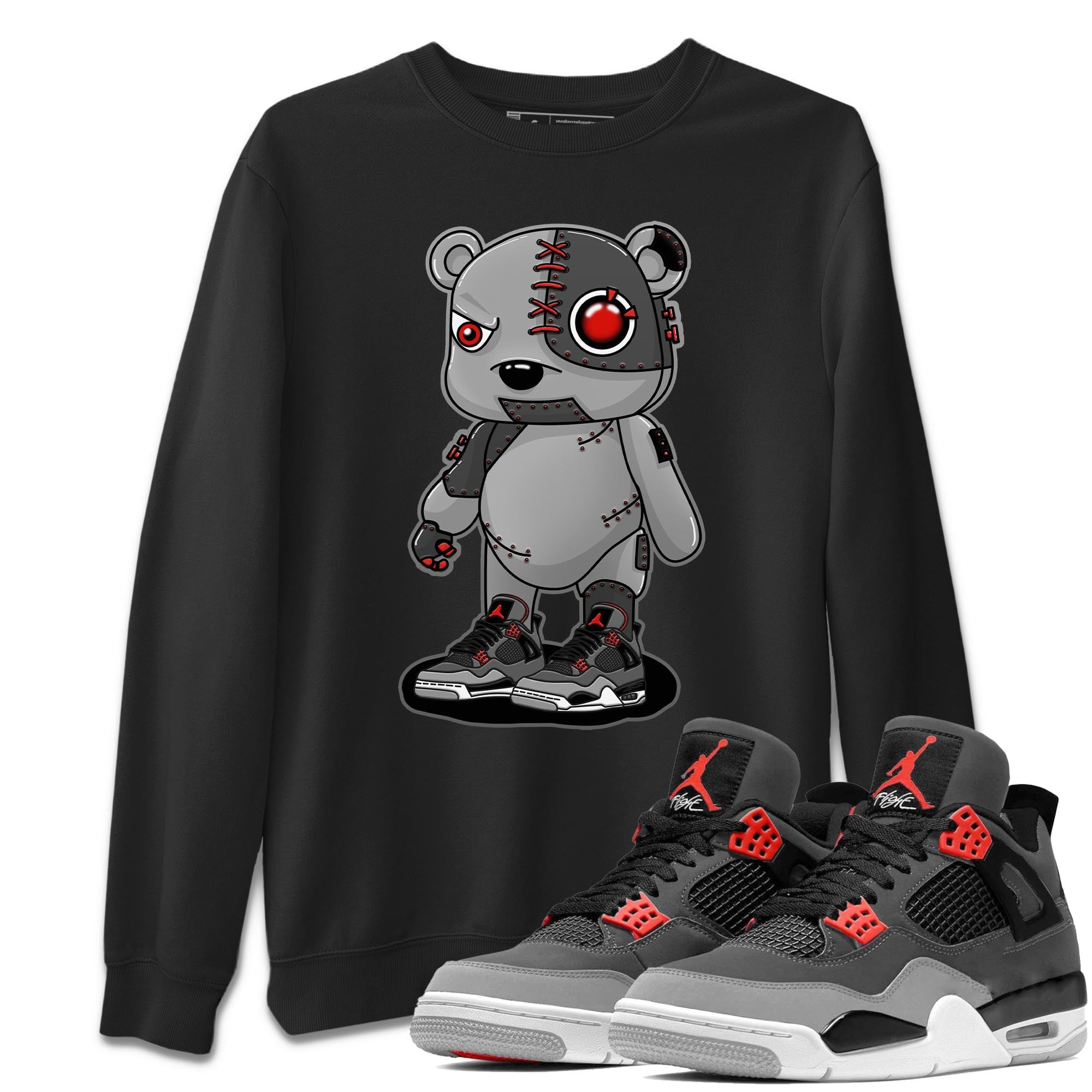 Cyborg Bear Unisex Tops - Air Jordan 4 Infrared