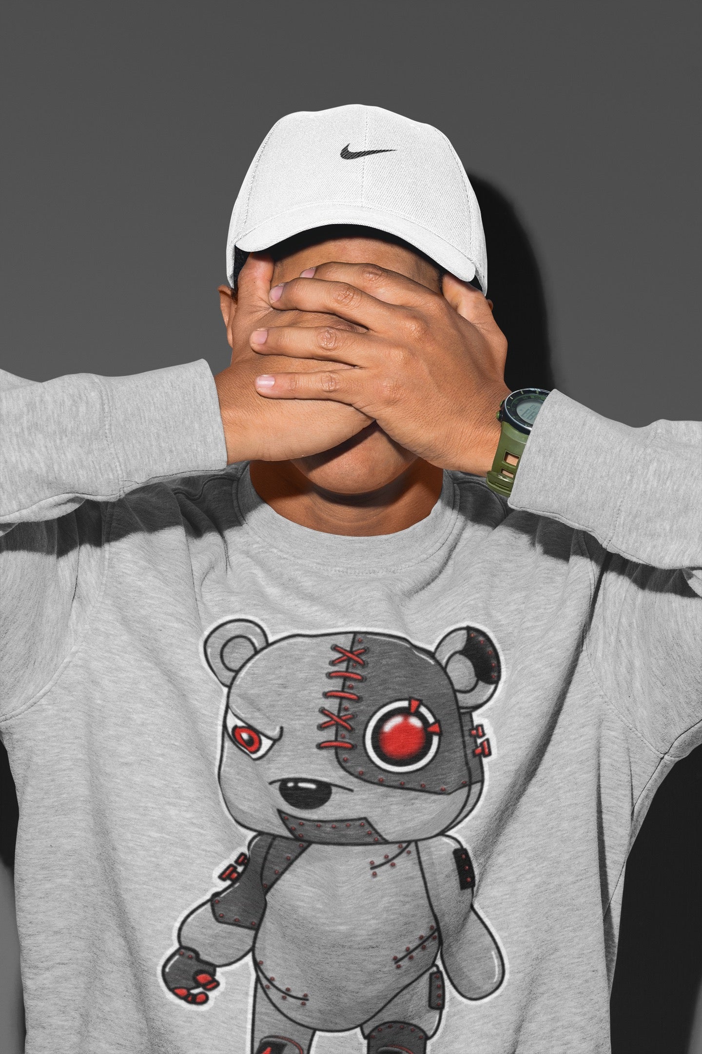 Cyborg Bear Unisex Tops - Air Jordan 4 Infrared
