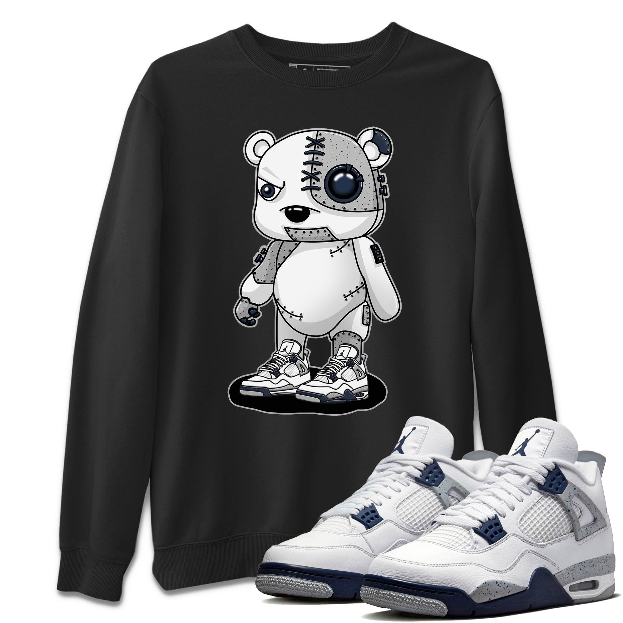 Cyborg Bear Unisex Tops - Air Jordan 4 Midnight Navy