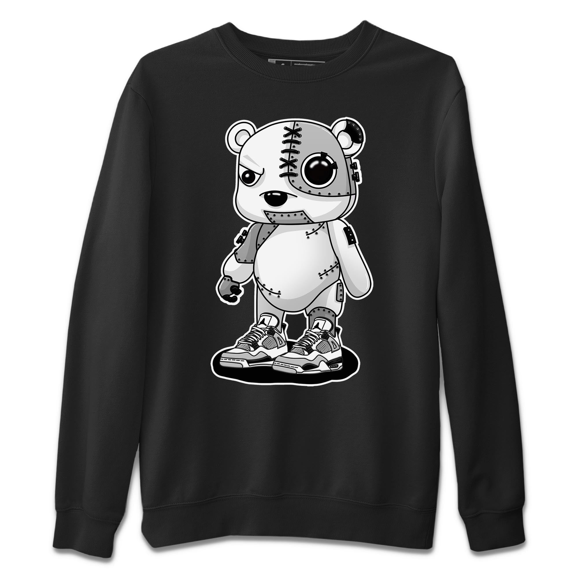 Cyborg Bear Unisex Tops - Air Jordan 4 Military Black
