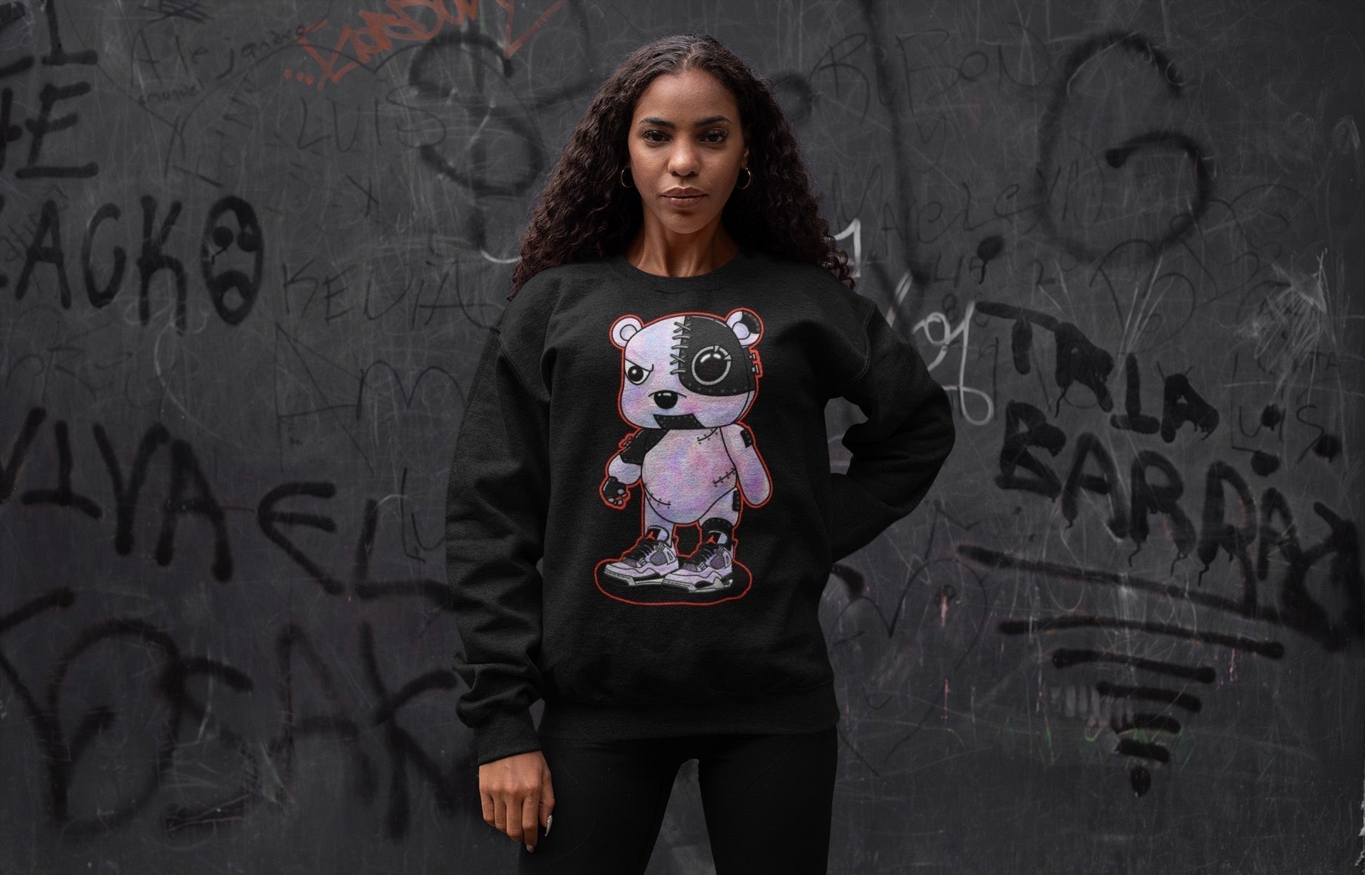 Cyborg Bear Unisex Tops - Air Jordan 4 Zen Master