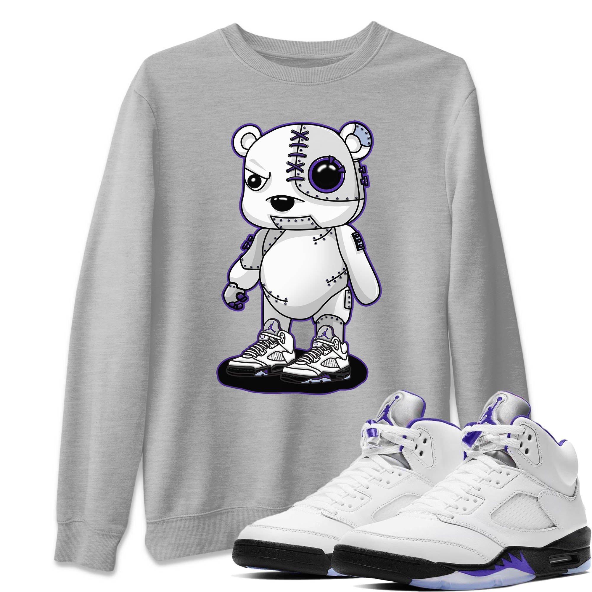 Cyborg Bear Unisex Tops - Air Jordan 5 Concord