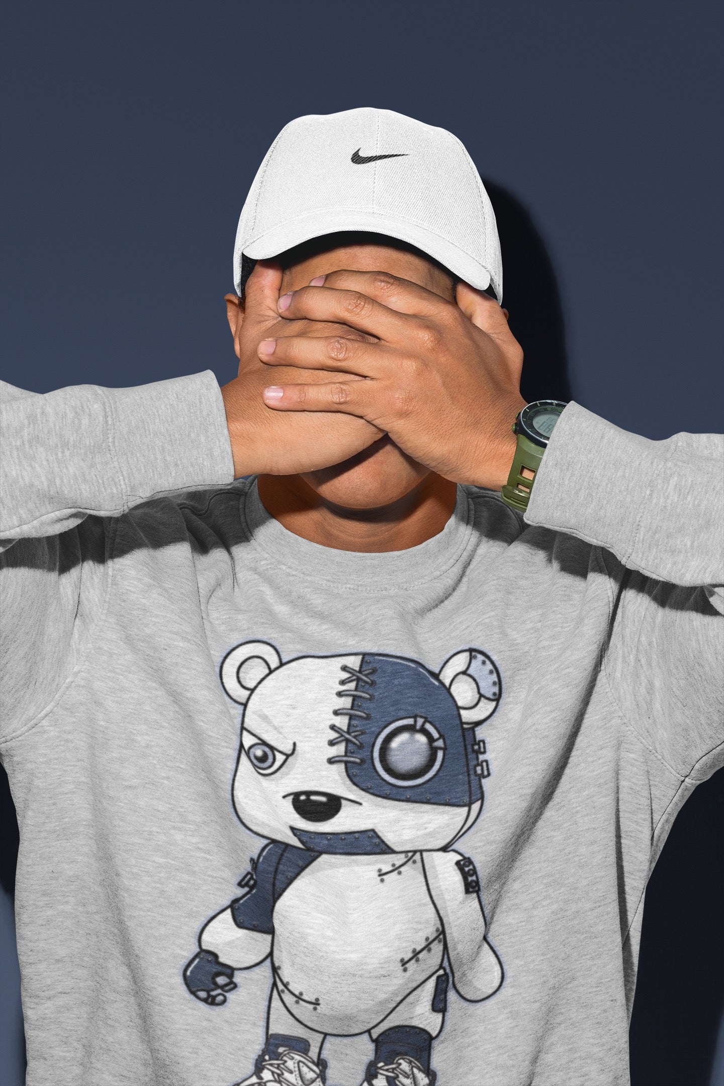 Cyborg Bear Unisex Tops - Air Jordan 6 Midnight Navy