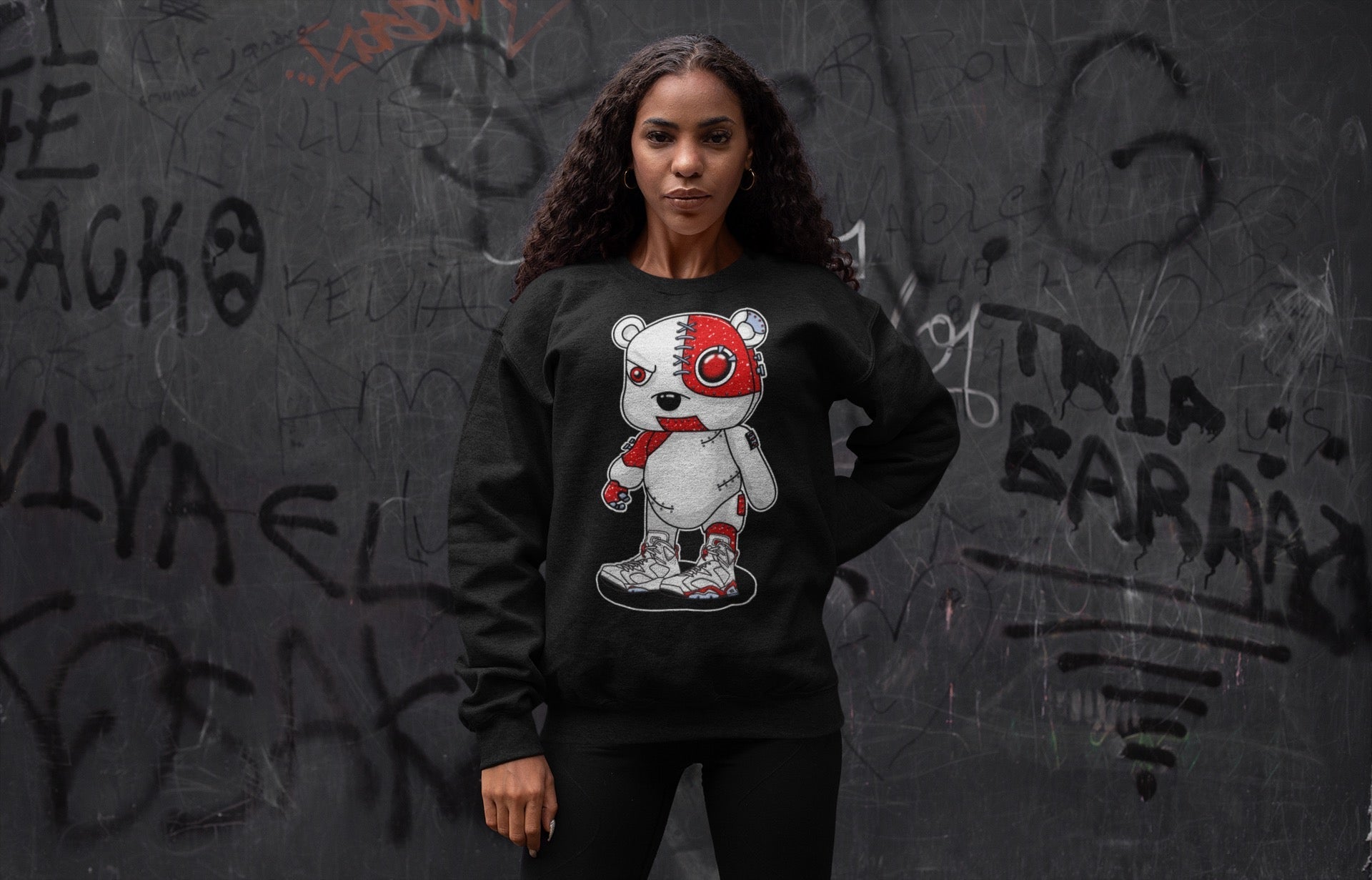 Cyborg Bear Unisex Tops - Air Jordan 6 Red Velvet Cookies