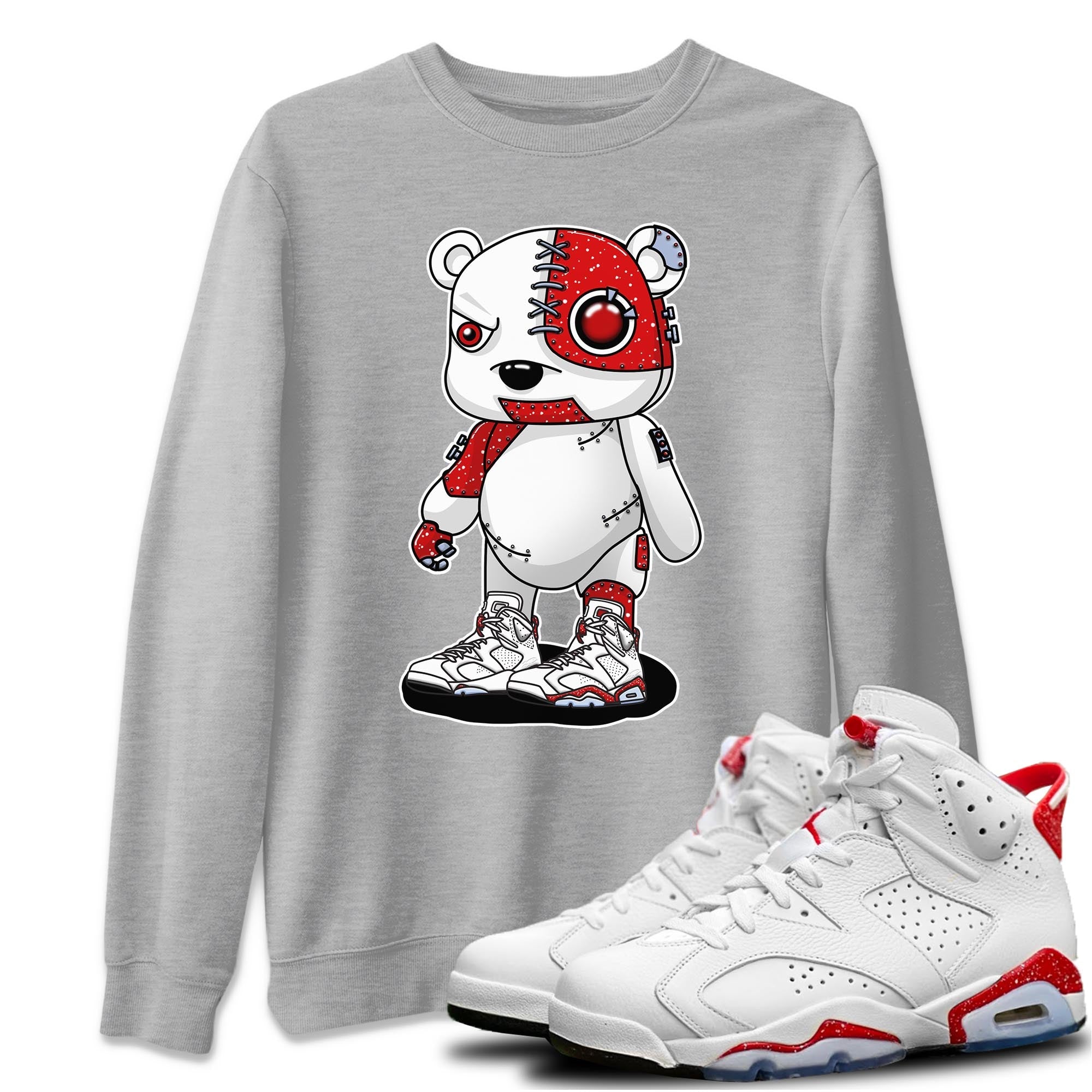 Cyborg Bear Unisex Tops - Air Jordan 6 Red Velvet Cookies