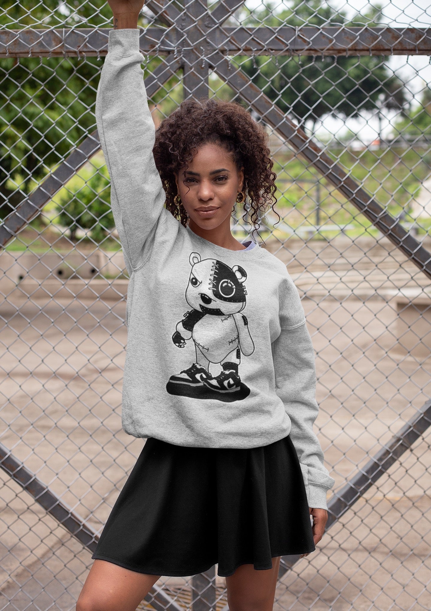 Cyborg Bear Unisex Tops - Dunk Panda