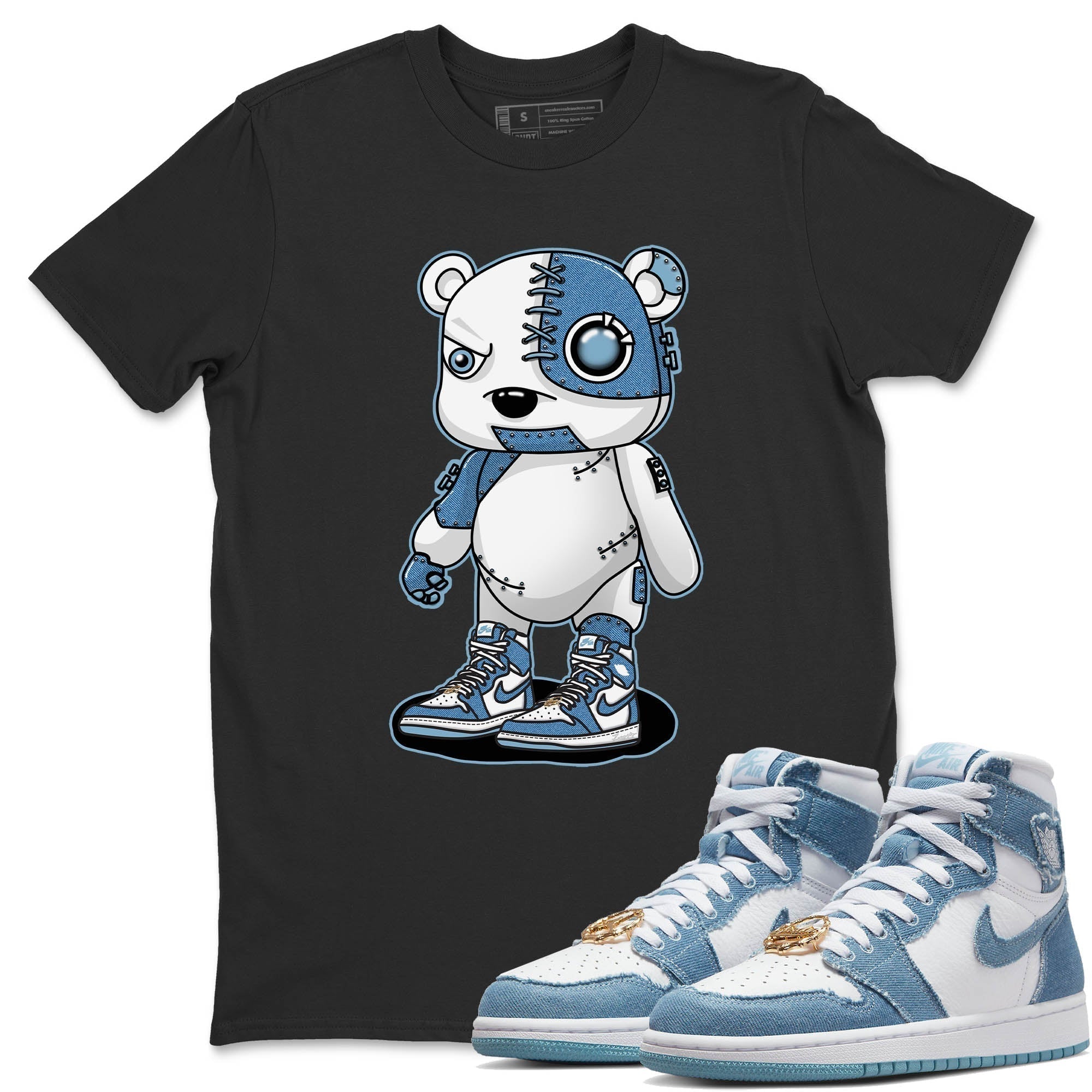 Cyborg Bear Unisex Tops - Air Jordan 1 Denim