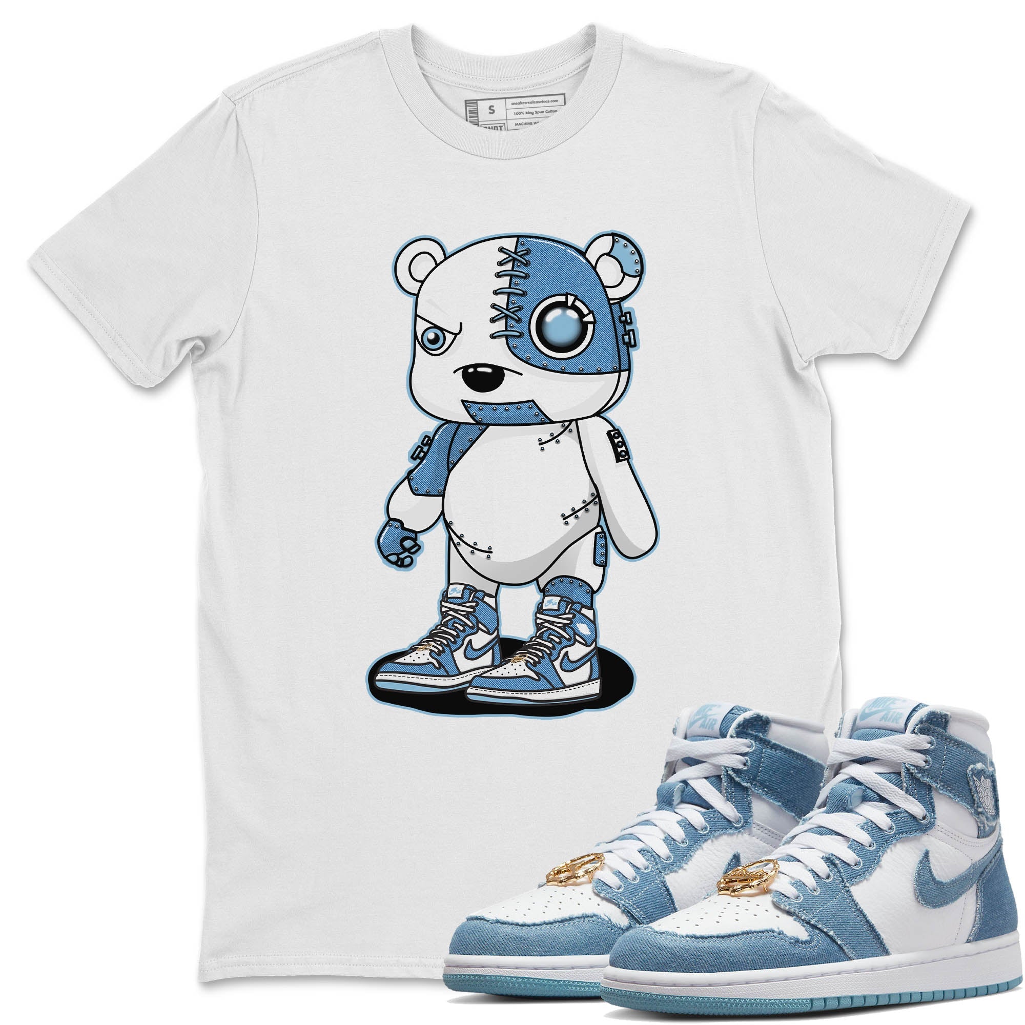 Cyborg Bear Unisex Tops - Air Jordan 1 Denim