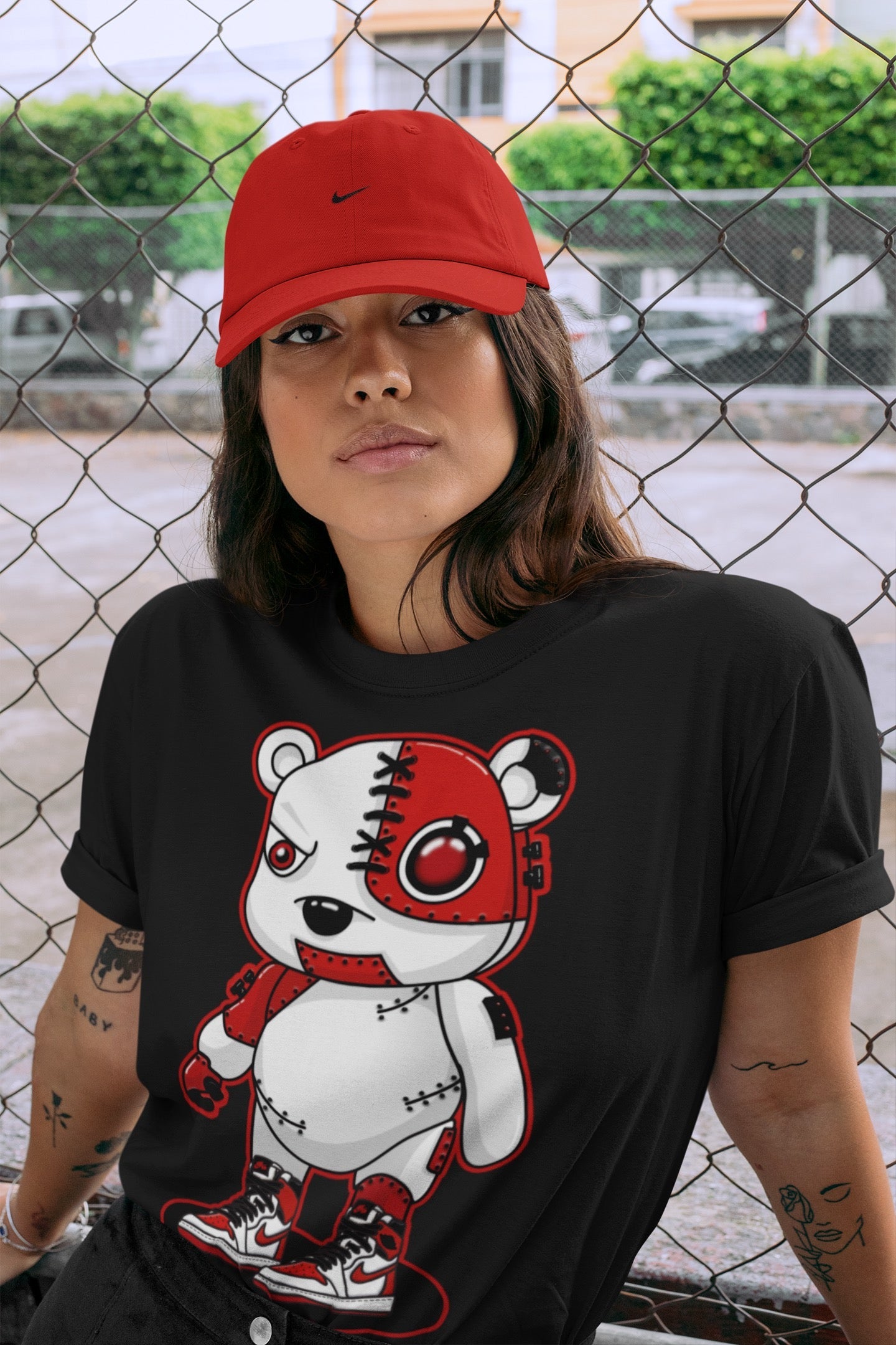 Cyborg Bear Unisex Tops - Air Jordan 1 Heritage