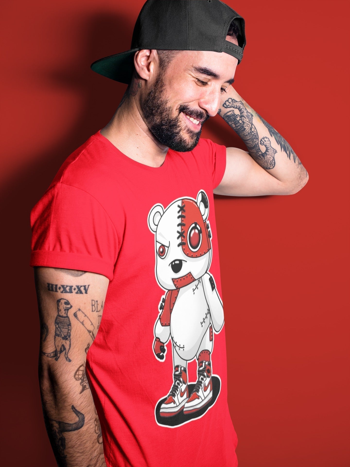 Cyborg Bear Unisex Tops - Air Jordan 1 Heritage