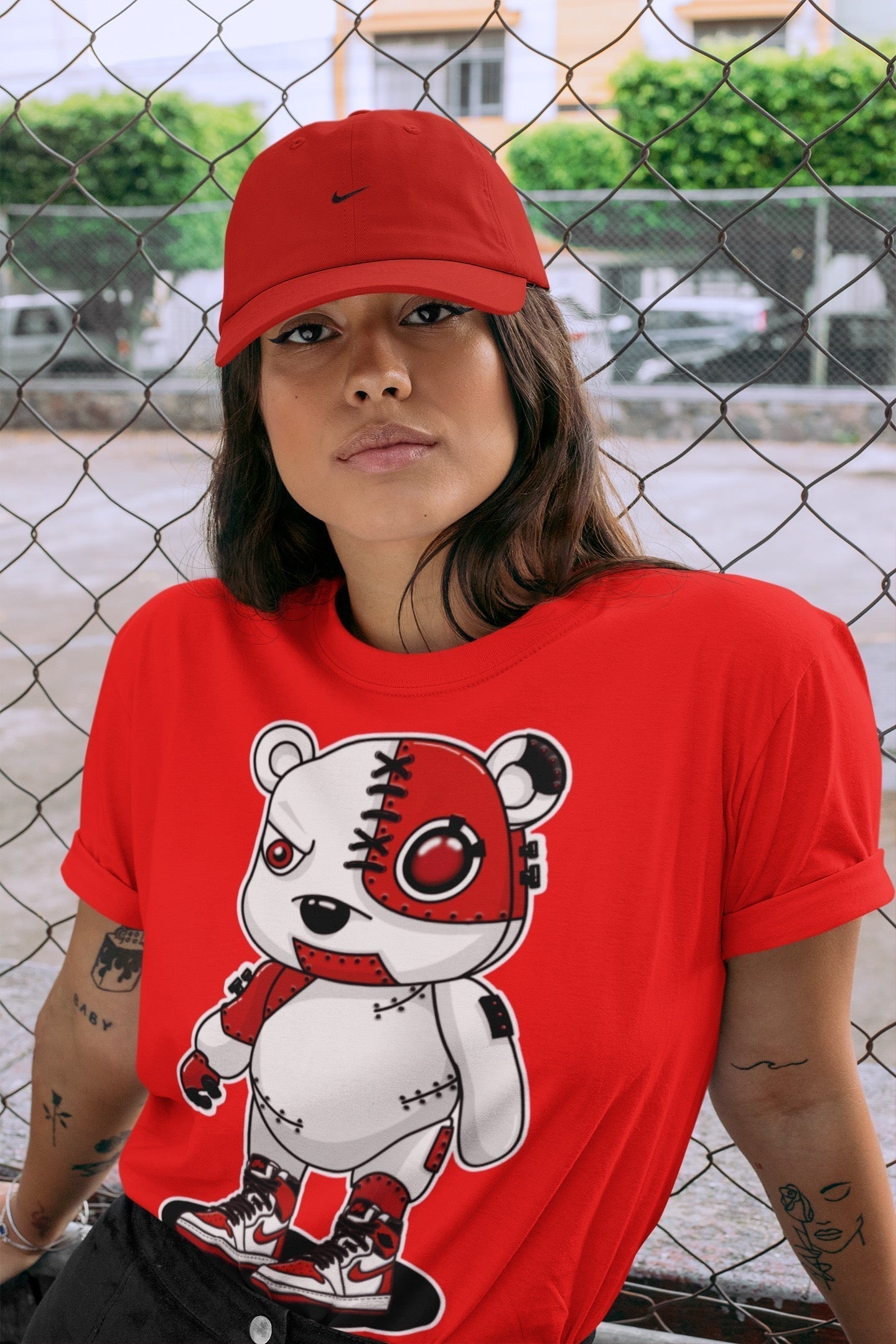 Cyborg Bear Unisex Tops - Air Jordan 1 Heritage