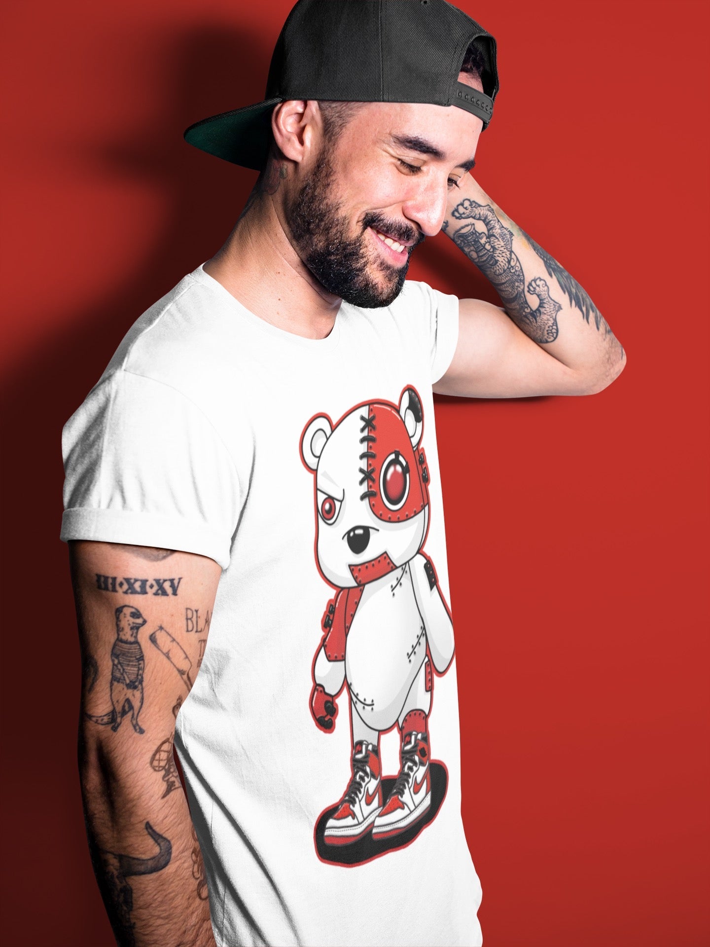 Cyborg Bear Unisex Tops - Air Jordan 1 Heritage
