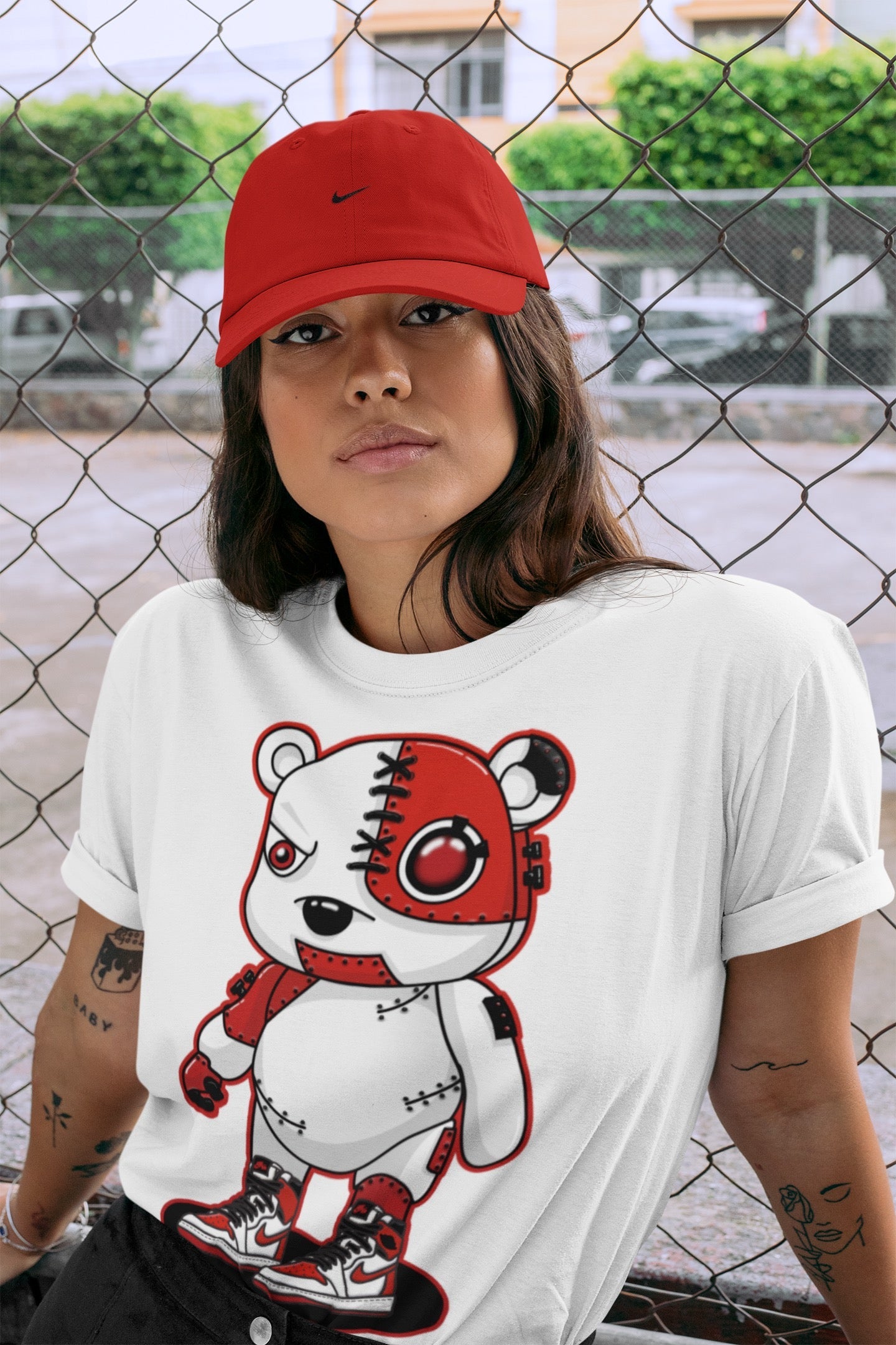Cyborg Bear Unisex Tops - Air Jordan 1 Heritage