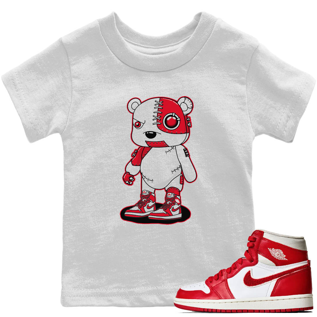 Cyborg Bear Kids Tops - Air Jordan 1 Newstalgia