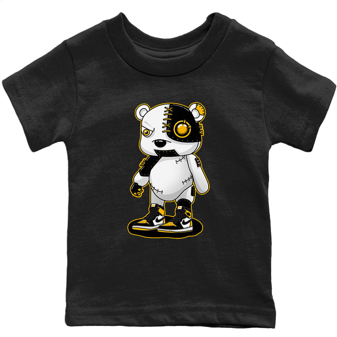 Cyborg Bear Kids Tops - Air Jordan 1 Taxi