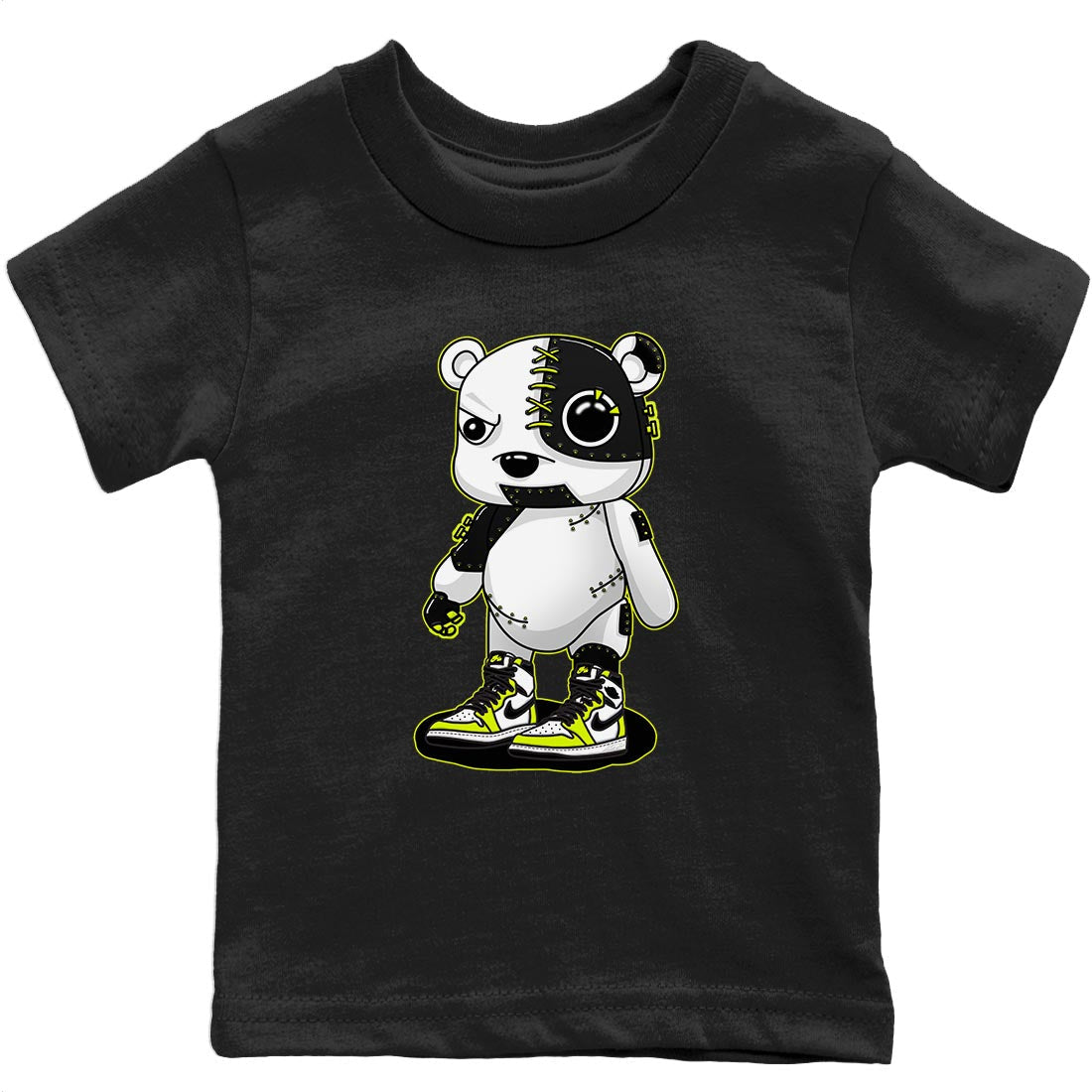 Cyborg Bear Kids Tops - Air Jordan 1 Visionaire
