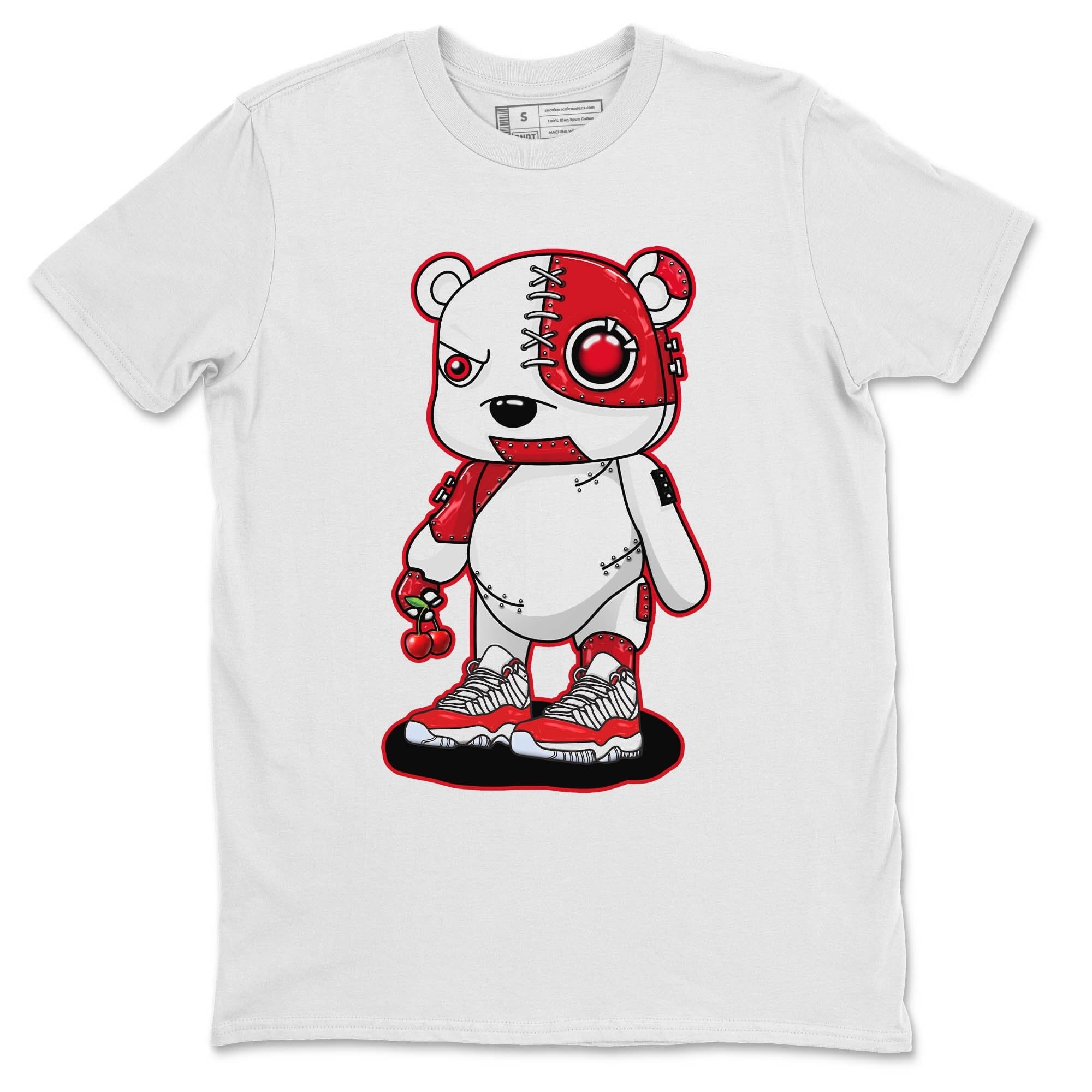 Cyborg Bear Unisex Tops - Air Jordan 11 Cherry