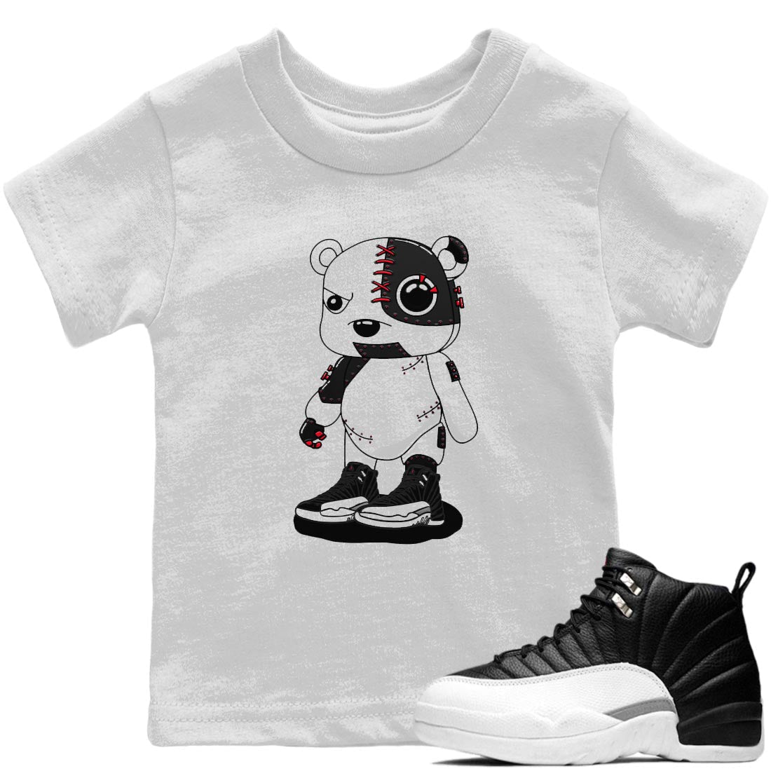 Cyborg Bear Kids Tops - Air Jordan 12 Playoffs