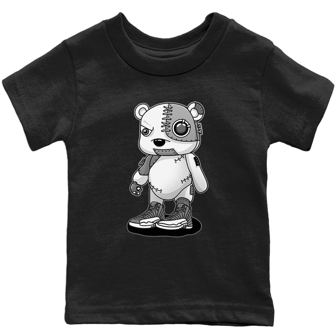 Cyborg Bear Kids Tops - Air Jordan 12 Stealth
