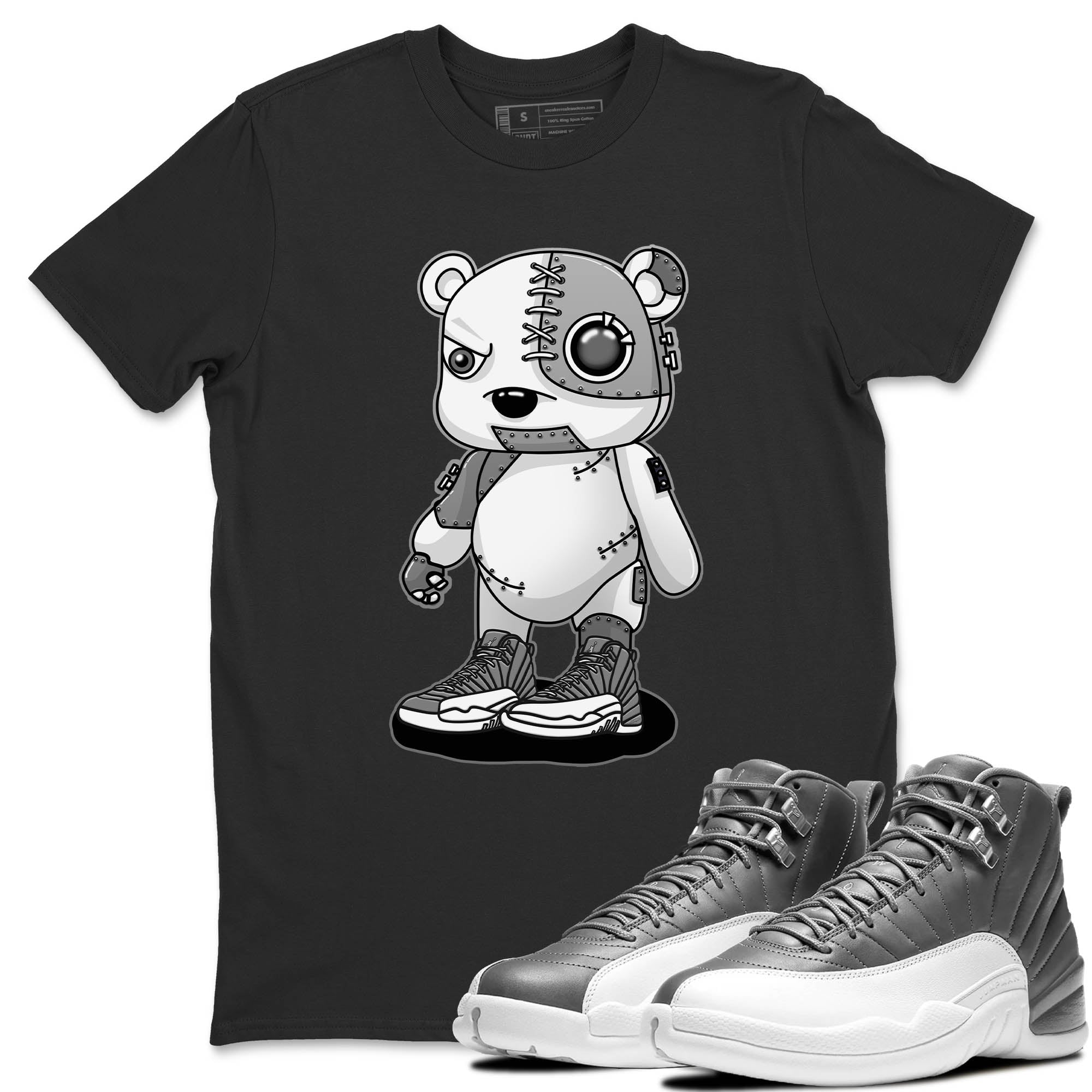 Cyborg Bear Unisex Tops - Air Jordan 12 Stealth