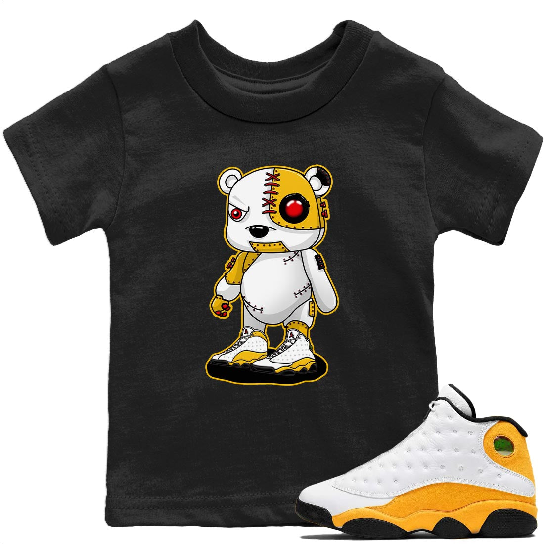 Cyborg Bear Kids Tops - Air Jordan 13 Del Sol