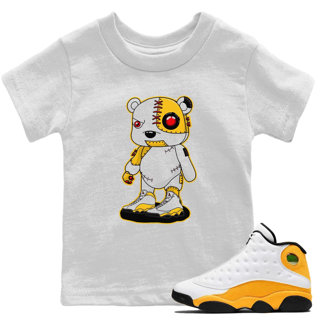 Cyborg Bear Kids Tops - Air Jordan 13 Del Sol