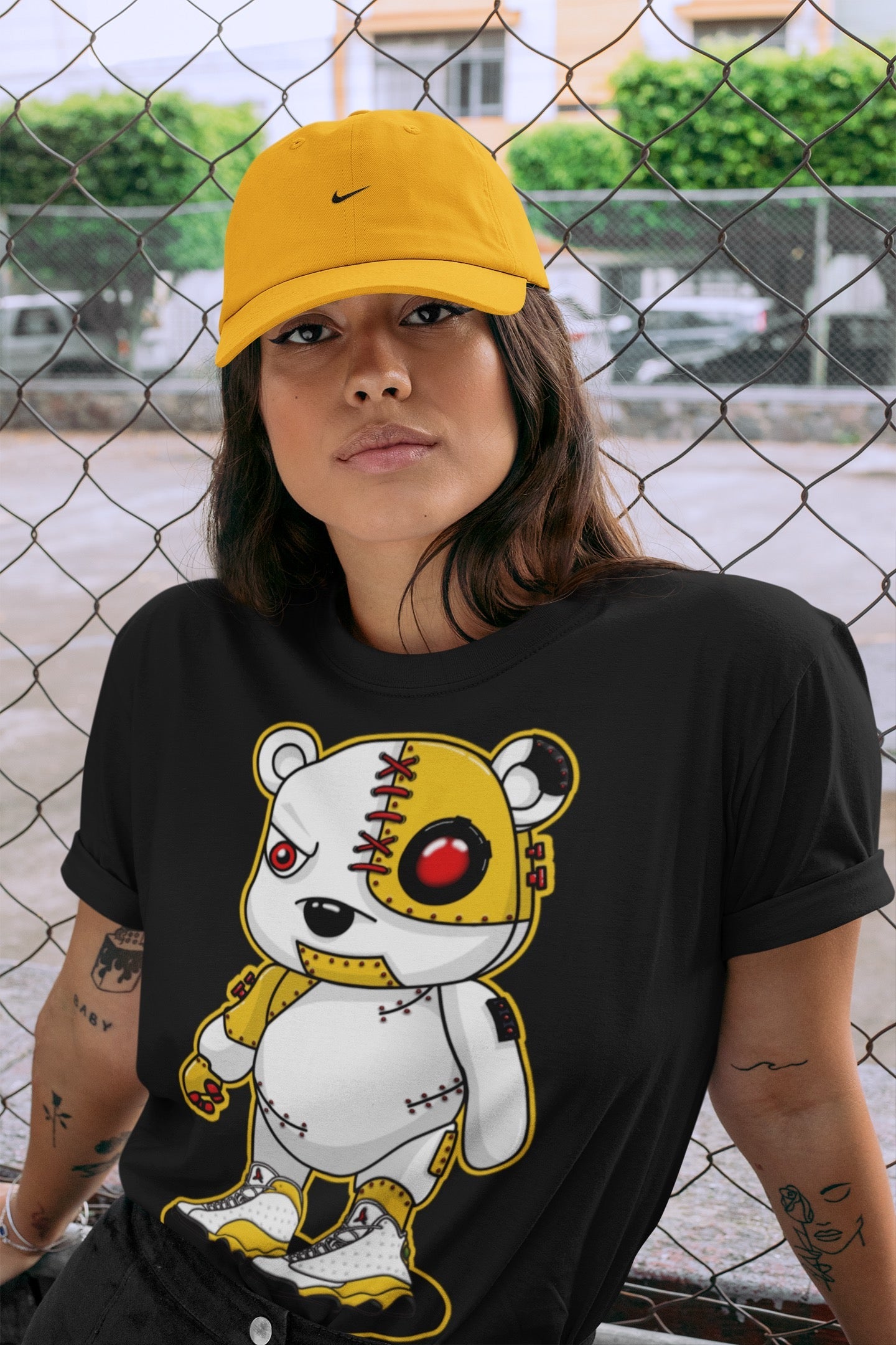 Cyborg Bear Unisex Tops - Air Jordan 13 Del Sol