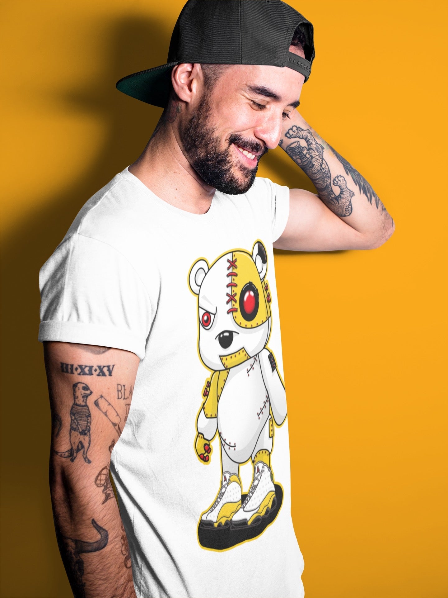 Cyborg Bear Unisex Tops - Air Jordan 13 Del Sol