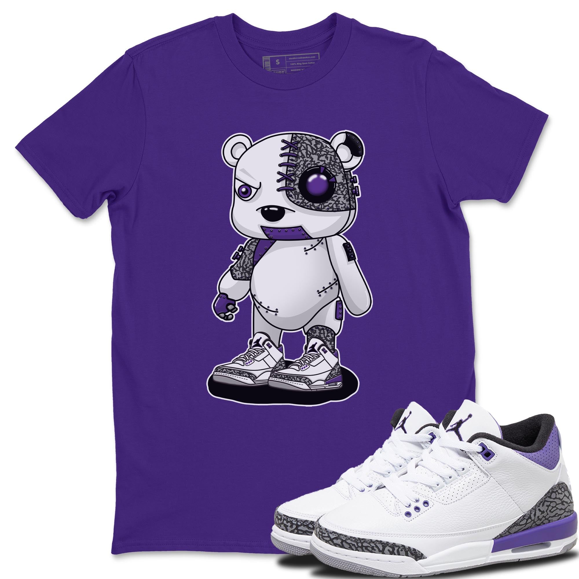 Cyborg Bear Unisex Tops - Air Jordan 3 Dark Iris