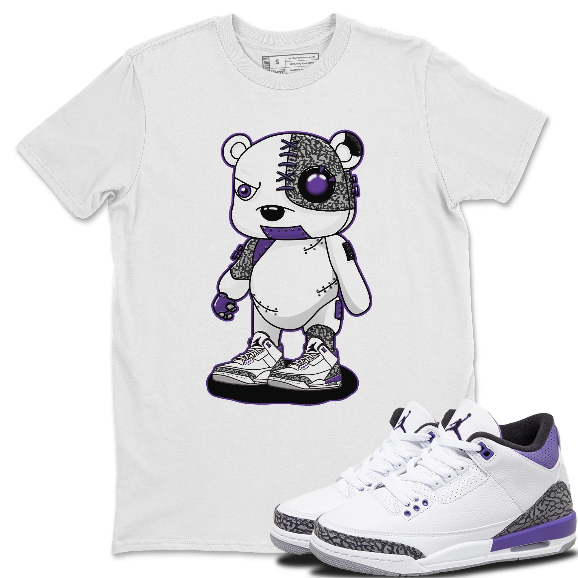 Cyborg Bear Unisex Tops - Air Jordan 3 Dark Iris