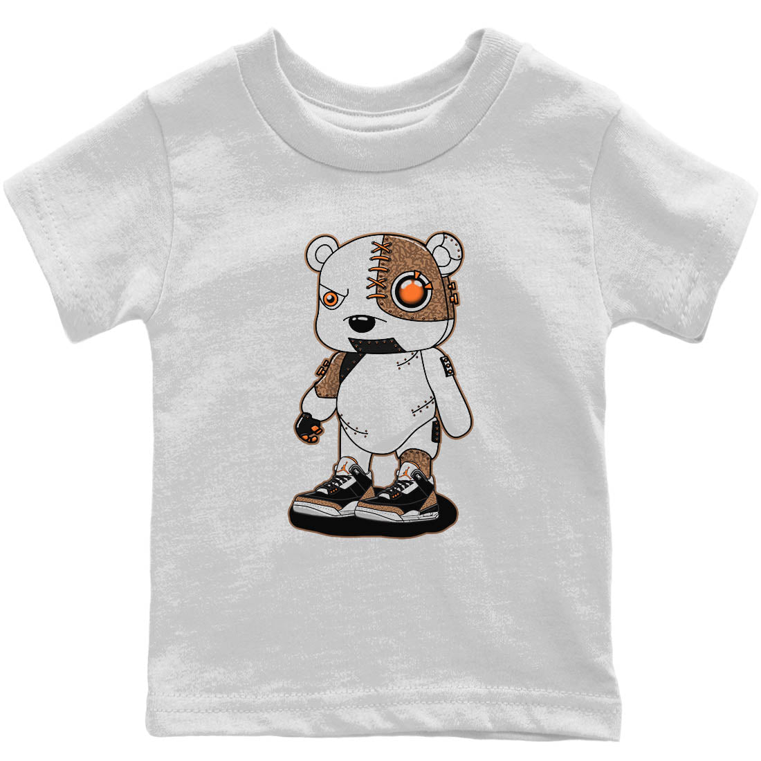 Cyborg Bear Kids Tops - Air Jordan 3 Desert Elephant