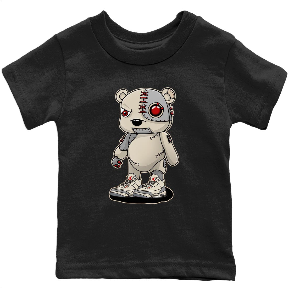 Cyborg Bear Kids Tops - Air Jordan 3 Muslin