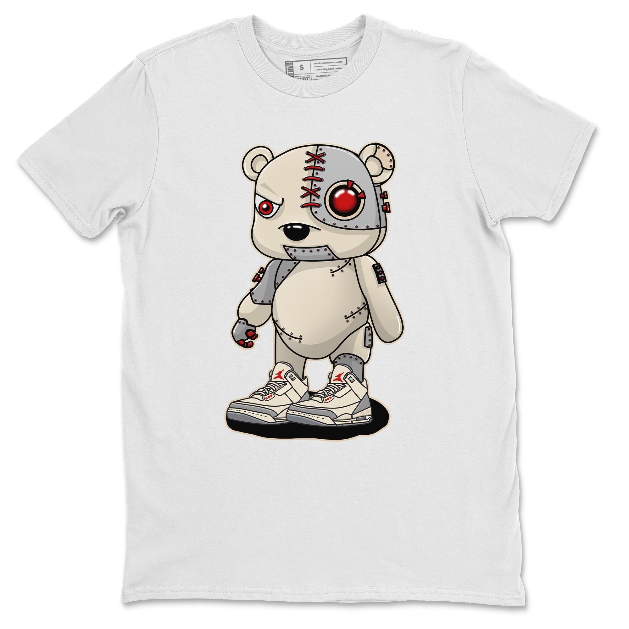 Cyborg Bear Unisex Tops - Air Jordan 3 Muslin